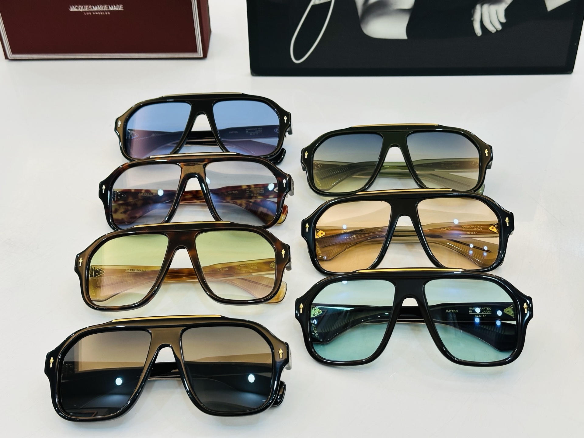 JACQUES MARIE MOLINO 日本手工眼镜 镜框採用上板材打造出 SIZE：DOTTON S