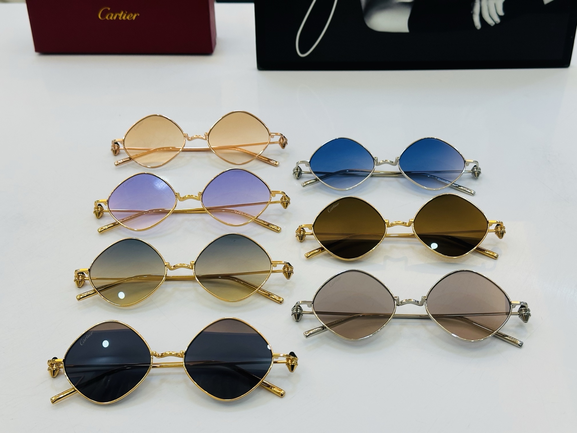 🆕 原版Cartie* 卡家 官网经典款 太阳镜 CT0718S Size：51口19-142 电镀工艺