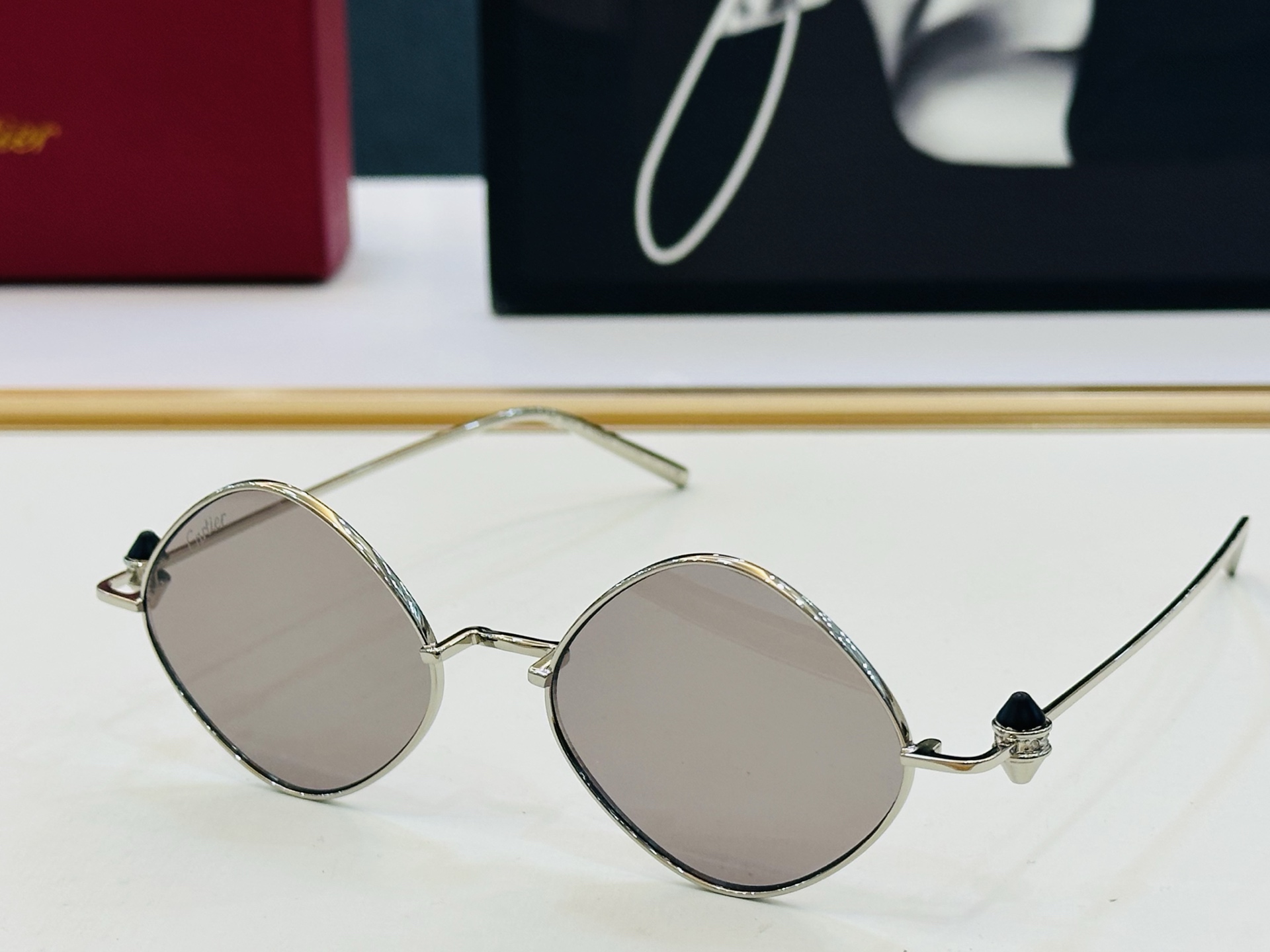 🆕 原版Cartie* 卡家 官网经典款 太阳镜 CT0718S Size：51口19-142 电镀工艺