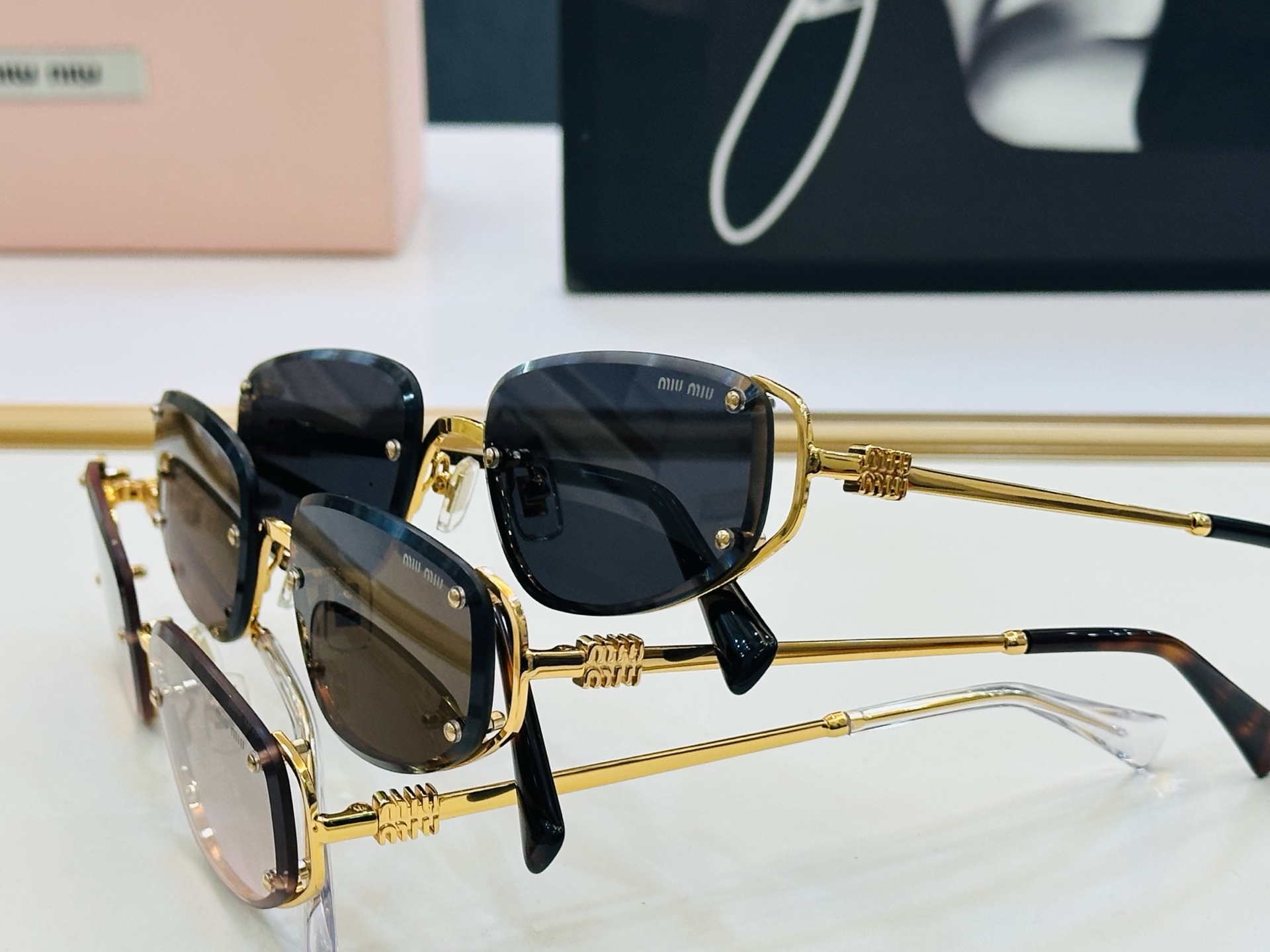 谬家 MU170AV Size：56口17-142 女士太阳眼镜 [玫瑰][玫瑰] 高档 XL时尚墨镜潮