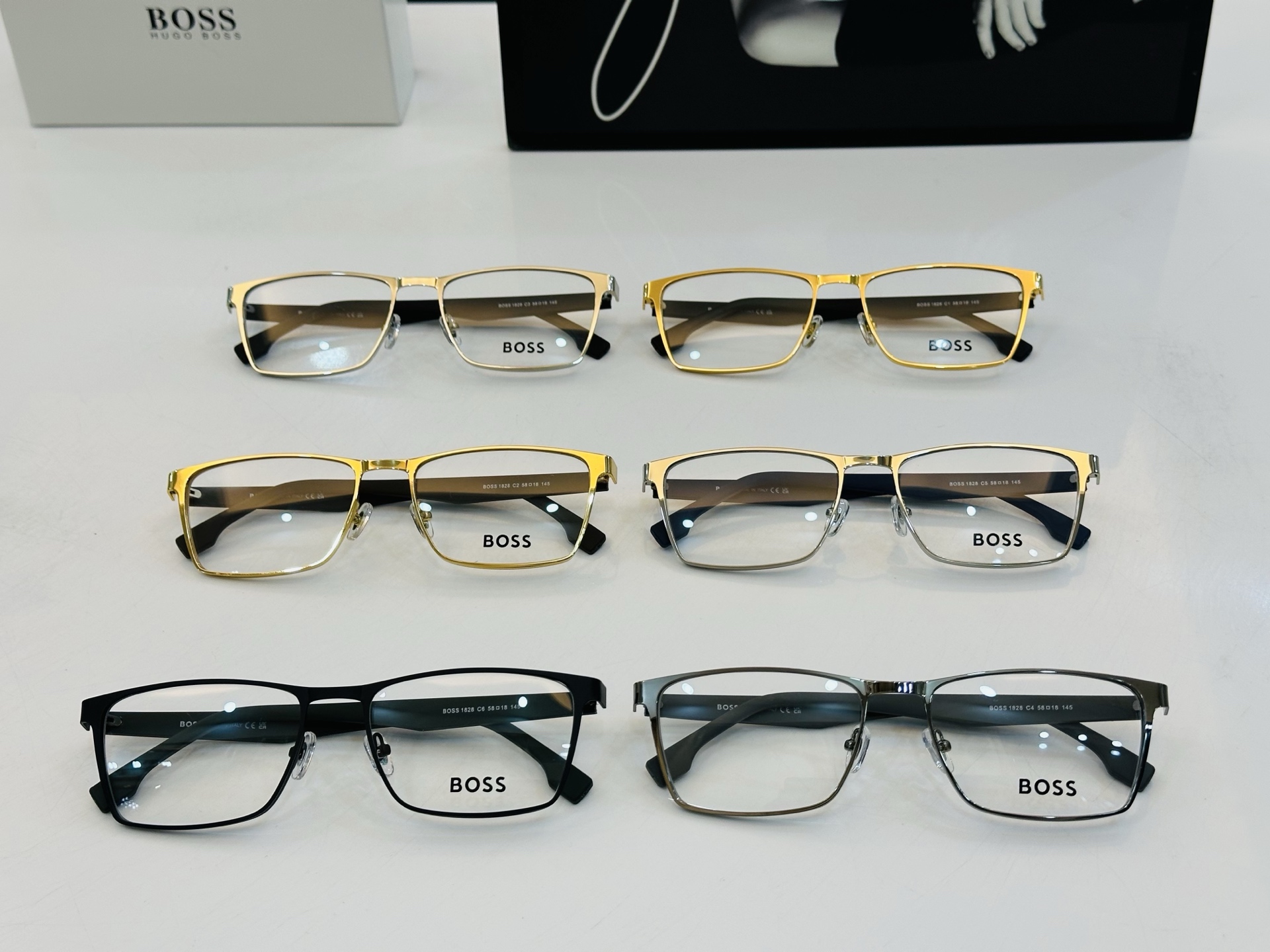 🆕 BOSS 1828 Size：58口18-145 太阳眼镜 🕶🕶💋高品质 经典不过时框型 Z品质优良