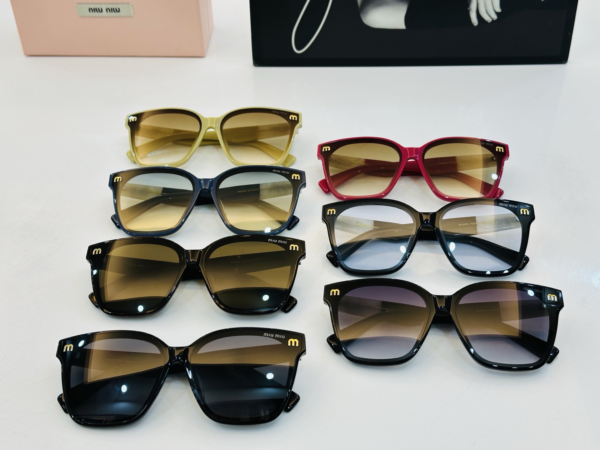 谬家 MU64ZS Size：65口18-145 女士太阳眼镜 [玫瑰][玫瑰] 高档 q时尚墨镜潮人[