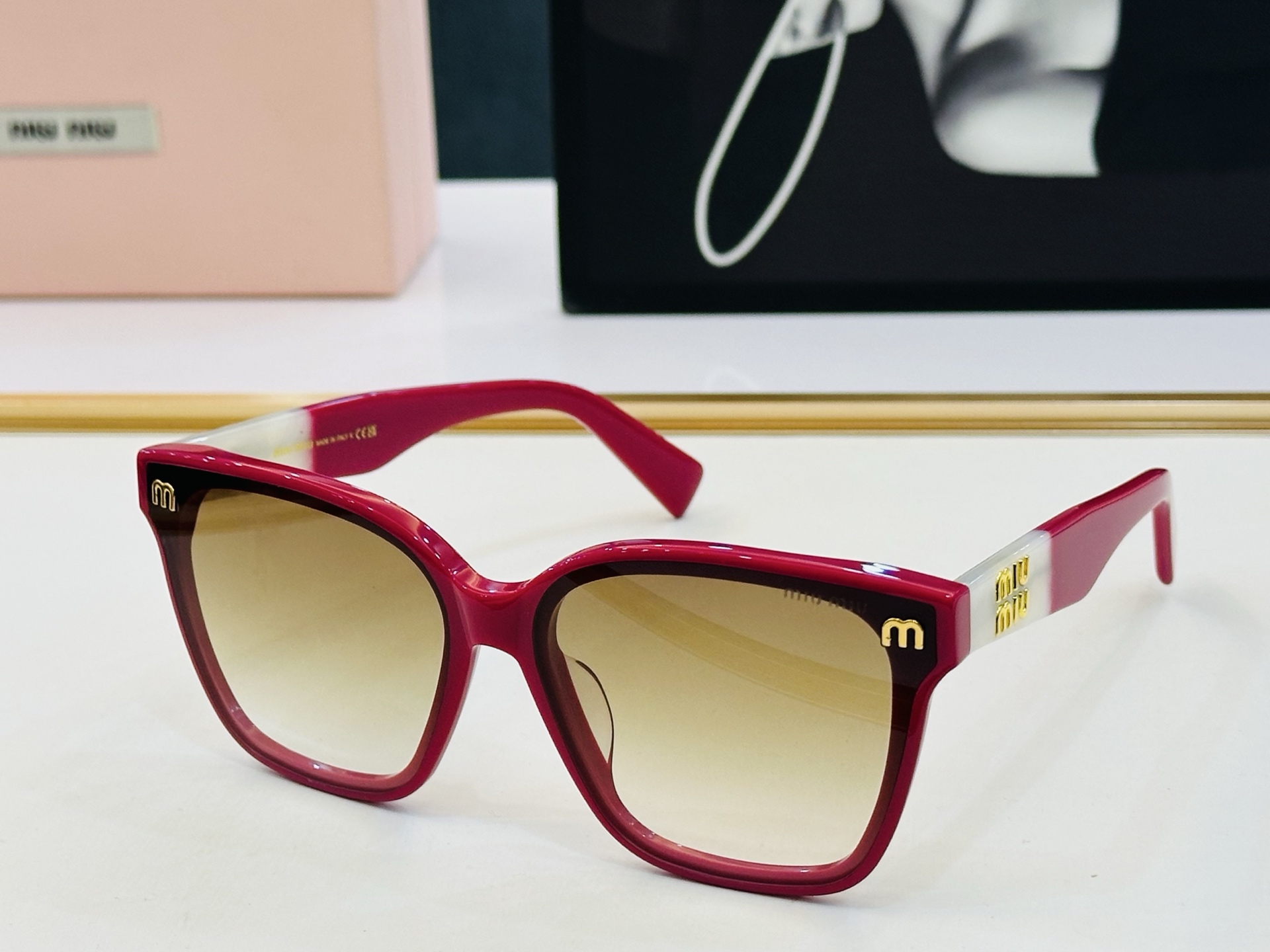 谬家 MU64ZS Size：65口18-145 女士太阳眼镜 [玫瑰][玫瑰] 高档 q时尚墨镜潮人[