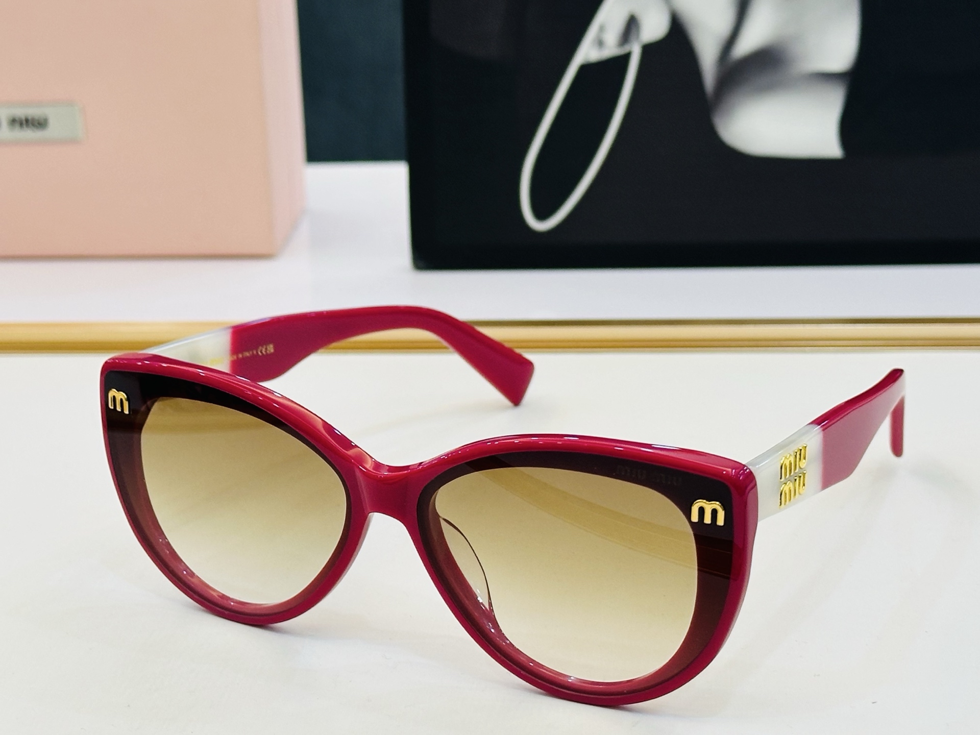 谬家 MU65ZS Size：63口18-145 女士太阳眼镜 [玫瑰][玫瑰] 高档 q时尚墨镜潮人[