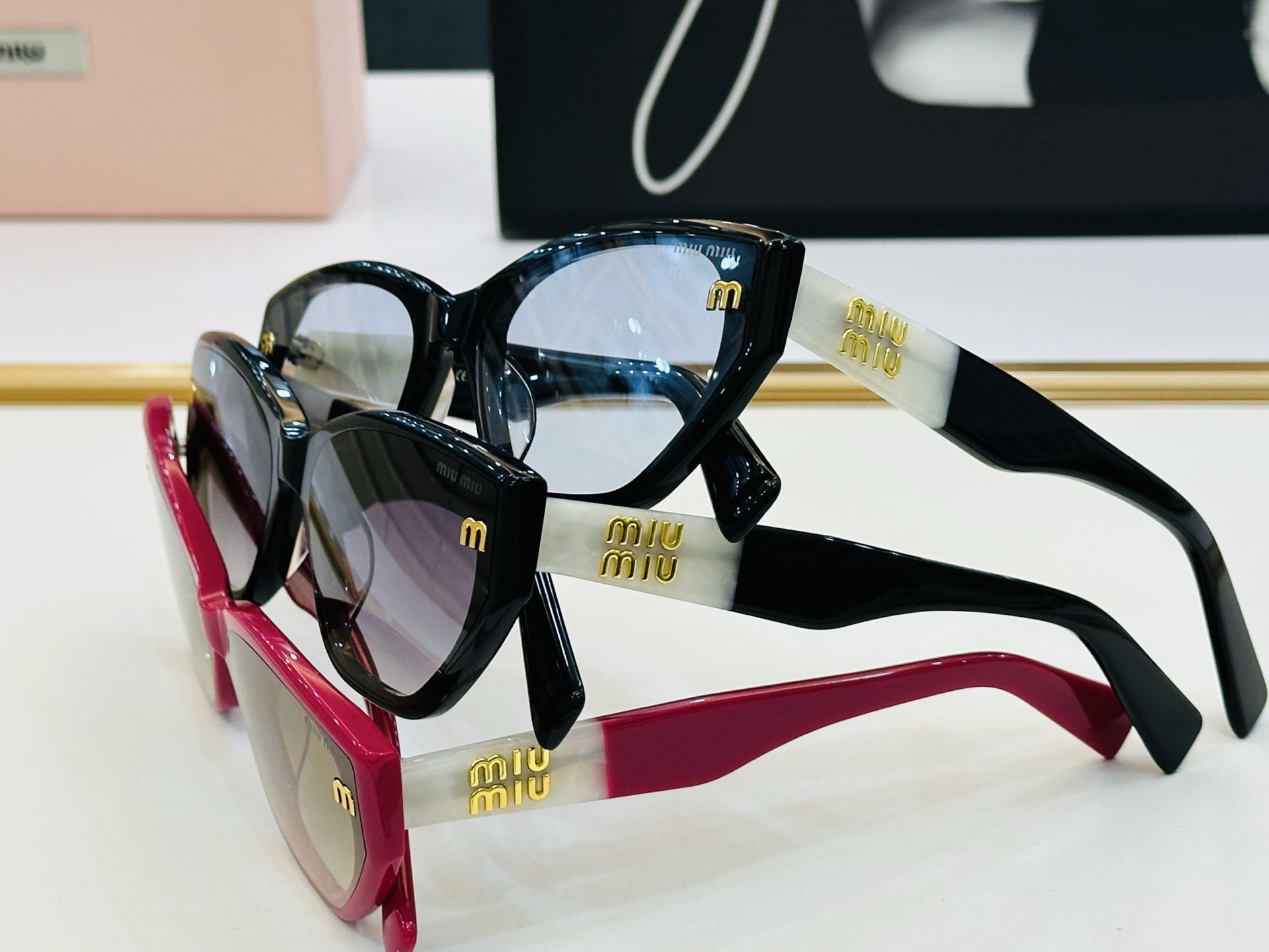 谬家 M665ZS Size：62口21-145 女士太阳眼镜 [玫瑰][玫瑰] 高档 q时尚墨镜潮人[