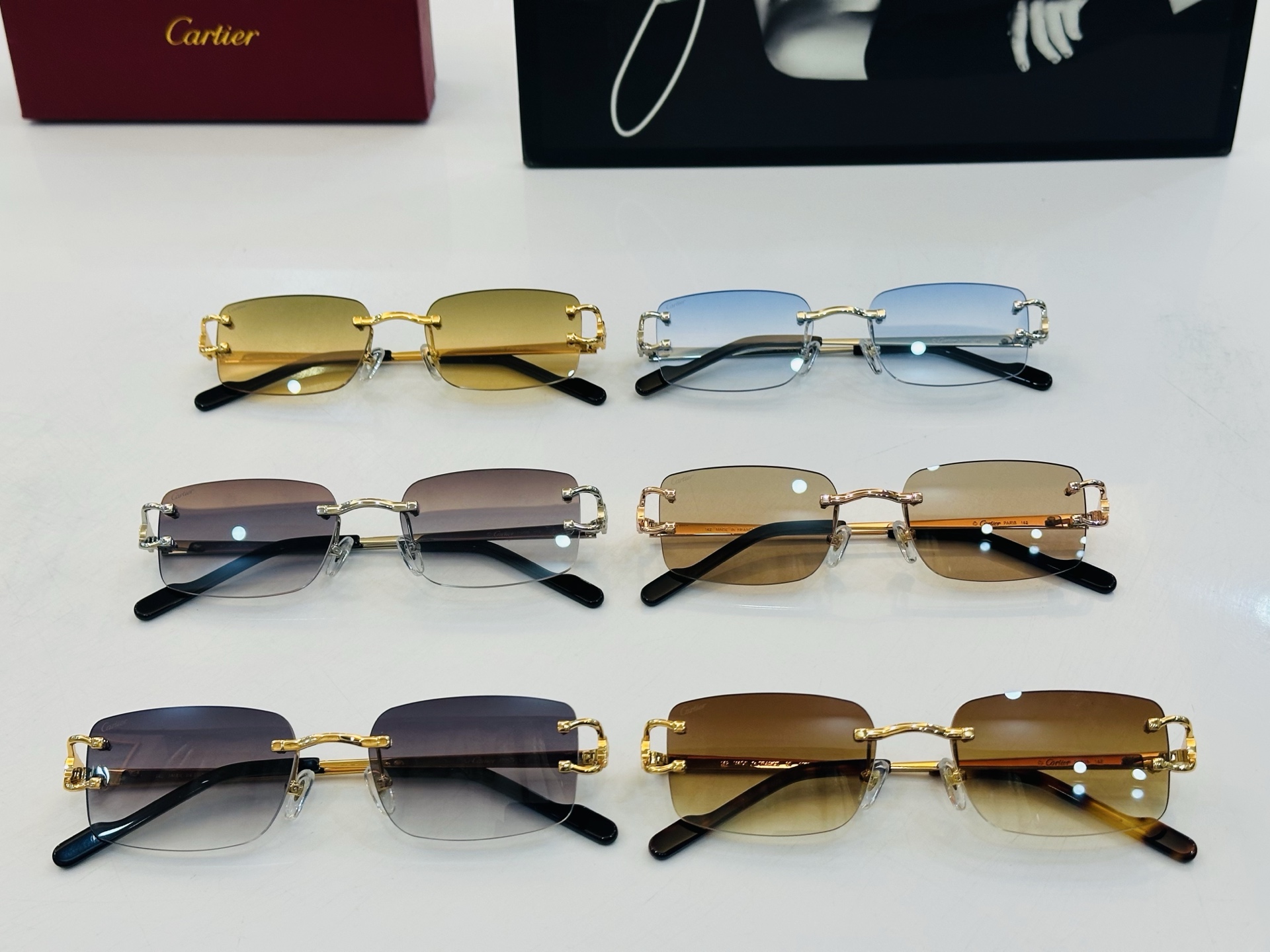 Cartie* 卡家 CT02026O 太阳镜 Size：56口19-142 工艺精湛气质十足！bm男女