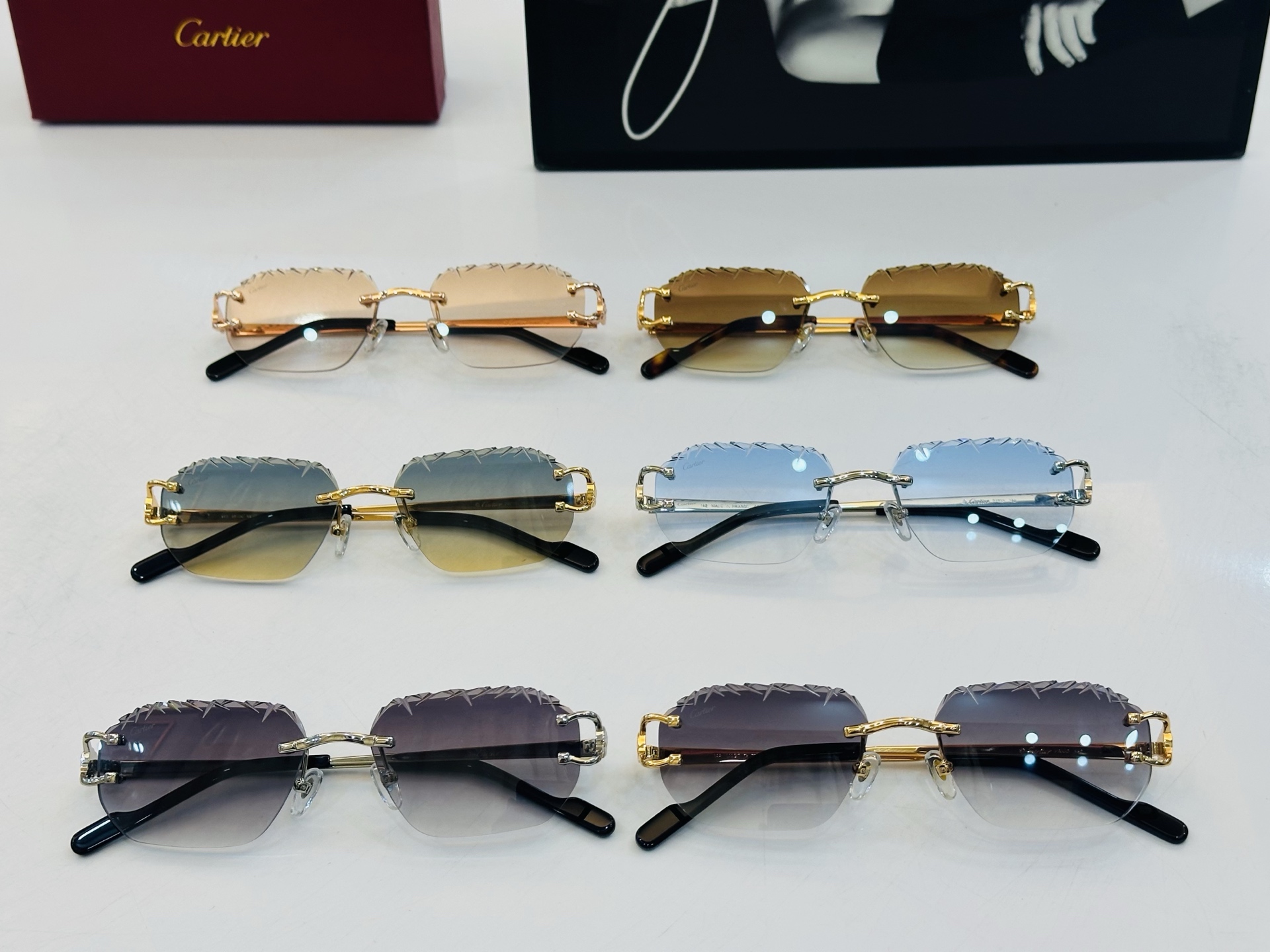 Cartie* 卡家 CT02029O 太阳镜 Size：57口17-142 工艺精湛气质十足！bm男女