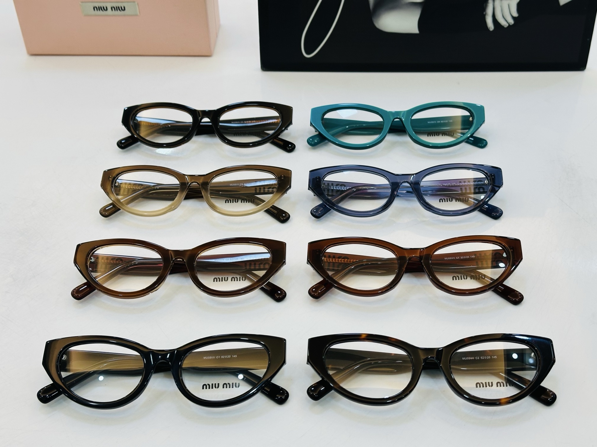 ❤️❤️🆕 谬家 MU05VV Size：52口20-145 [玫瑰]得意]微笑] Z独具品质 配光镜