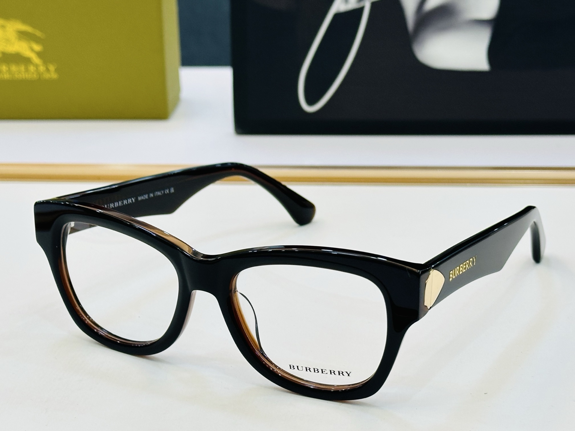 新款 BURBERR*🔻巴家 BE4443 百搭镜架Size：52口19-145 🌲🌲🌲板材框 H多色可