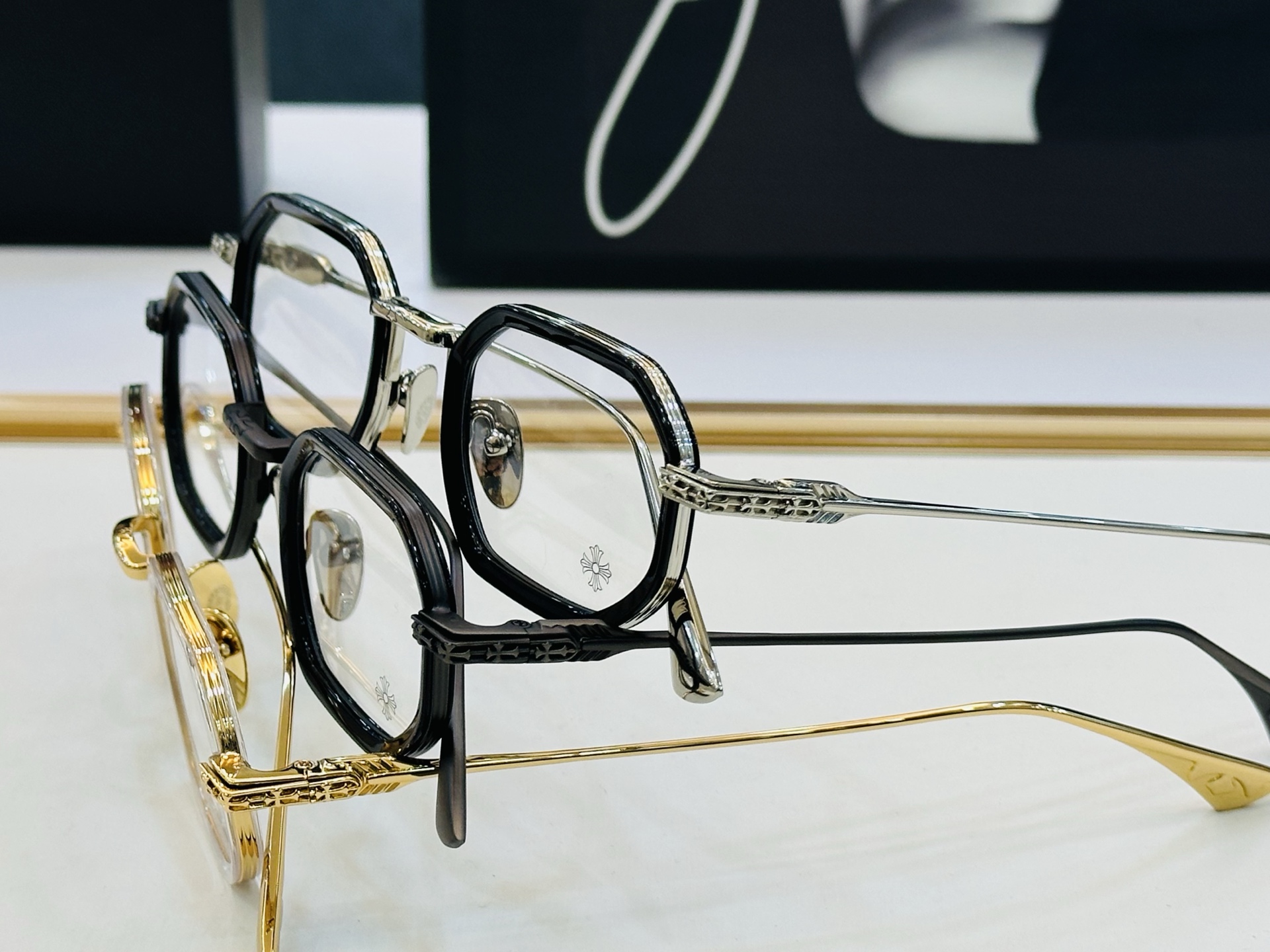 Chromeheart 克罗家 Size：54口19-145 精致厚金双色电镀 qj 金属质感超赞