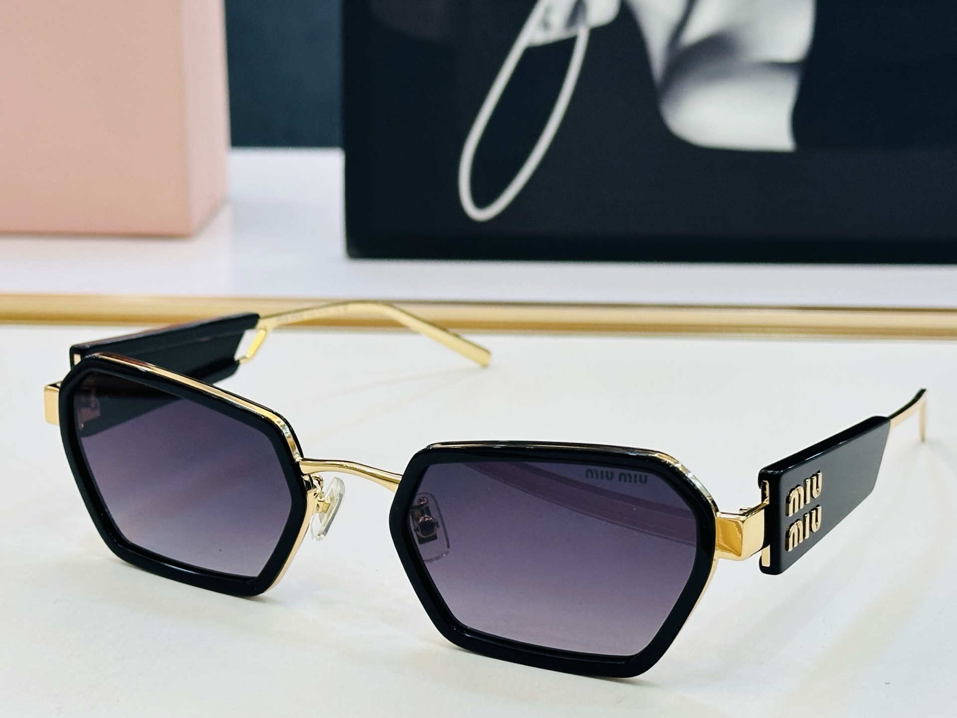 谬家 SMU61WS Size：54口23-145 女士太阳眼镜 [玫瑰][玫瑰] 高档 L时尚墨镜潮人