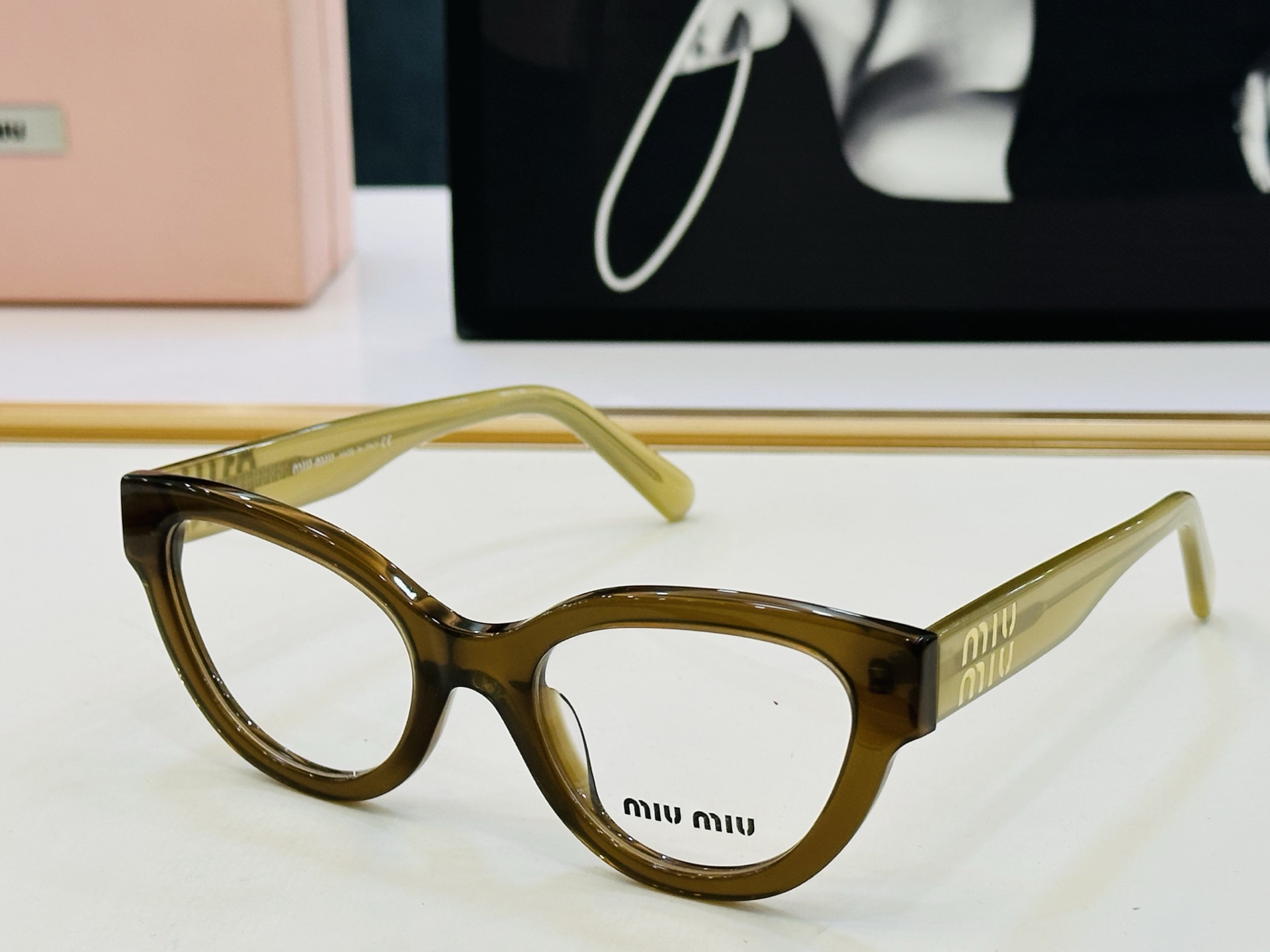 ❤️❤️🆕 谬家 MU01VV Size：52口21-145 [玫瑰]得意]微笑] Z独具品质 配光镜