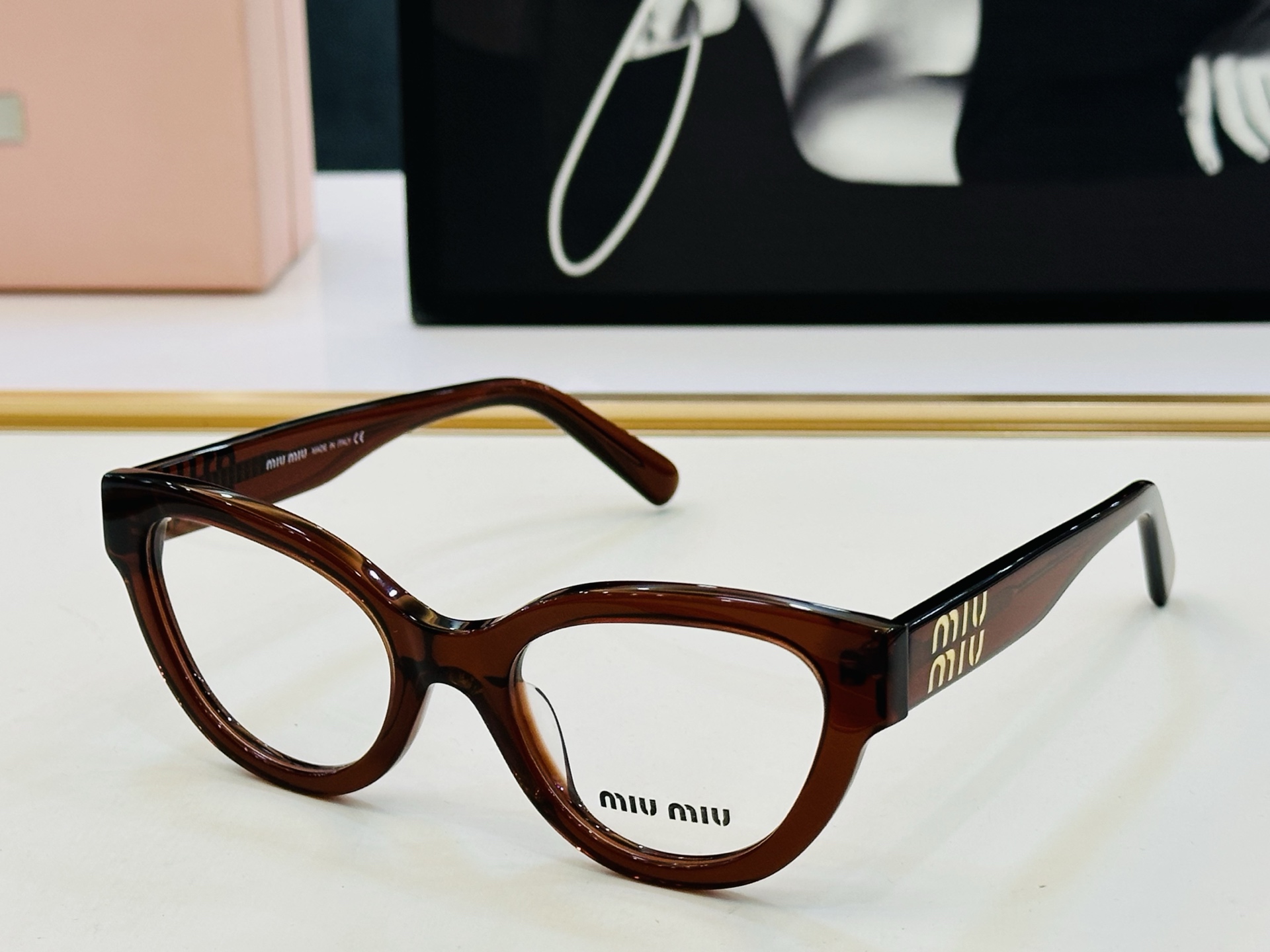 ❤️❤️🆕 谬家 MU01VV Size：52口21-145 [玫瑰]得意]微笑] Z独具品质 配光镜