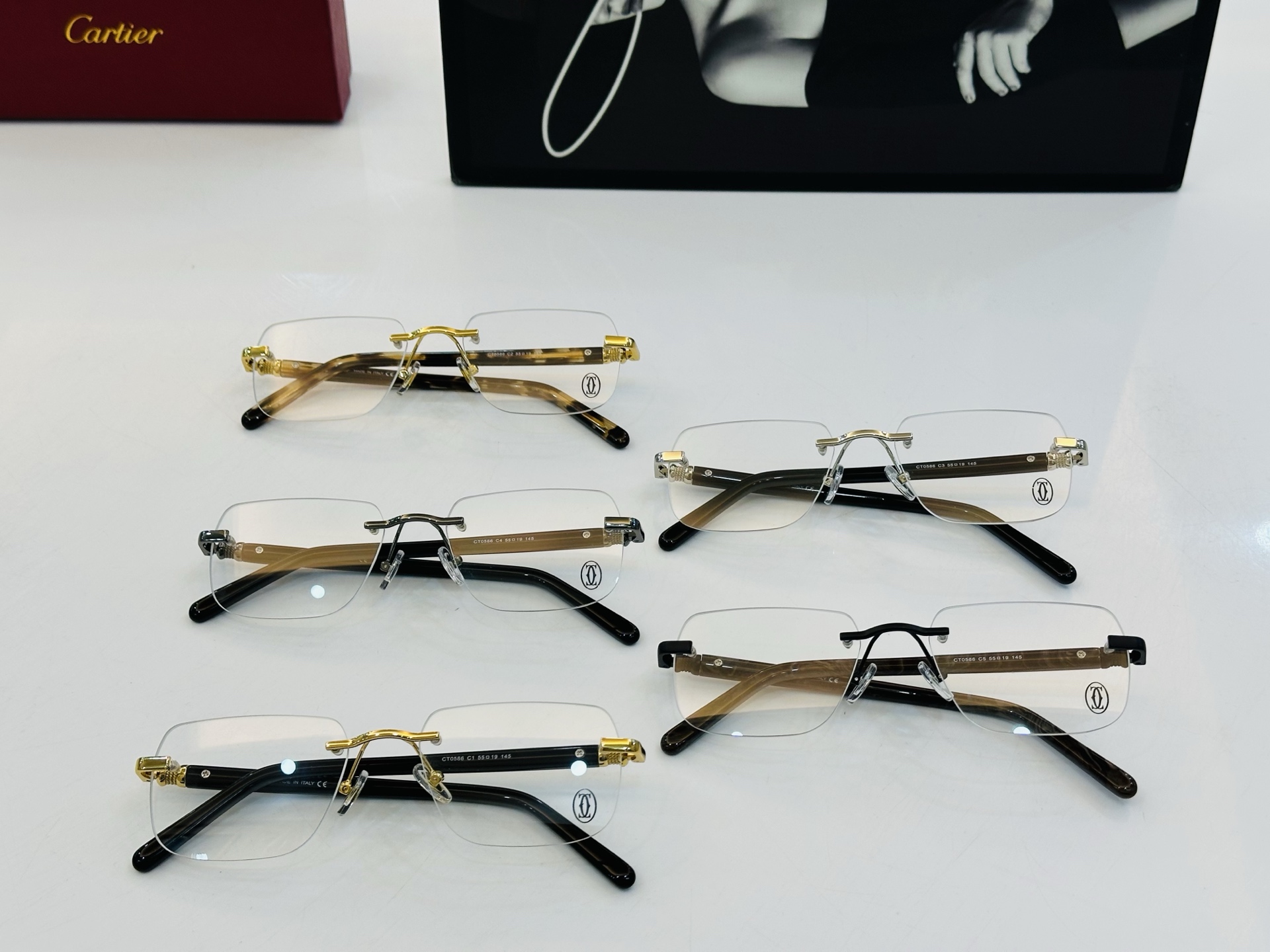 Cartier-卡家 ✨CT0586 Size：55口19-145 不挑脸型 简约大气 时尚休闲 👌👃Z