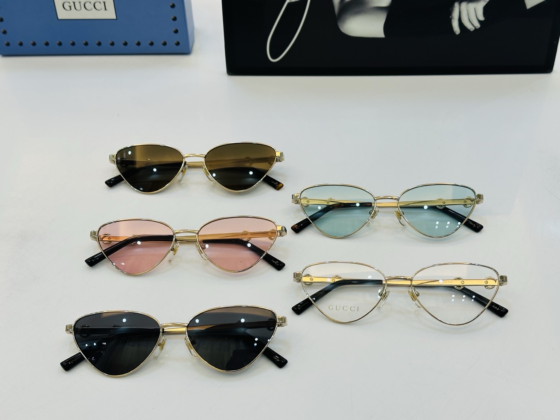 GUCC* 古家 GG2054O 🐝🐝系列 Size：56口16-145 🍁🍁W 超绝品质 太阳镜。