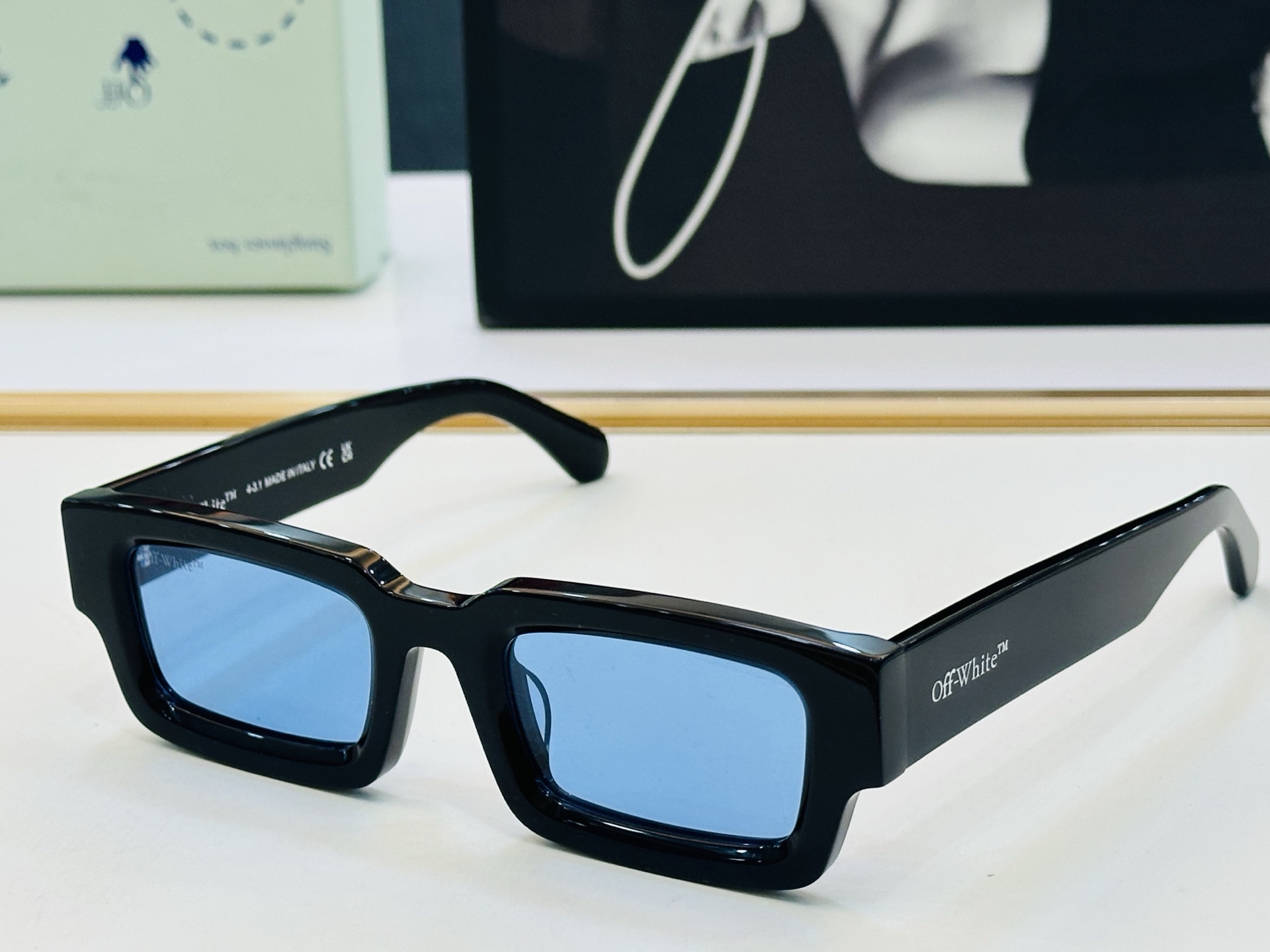 官网款 OFF WHITE MODEL:OERI089 SIZE: 50口24-145 时尚太阳镜 J潮
