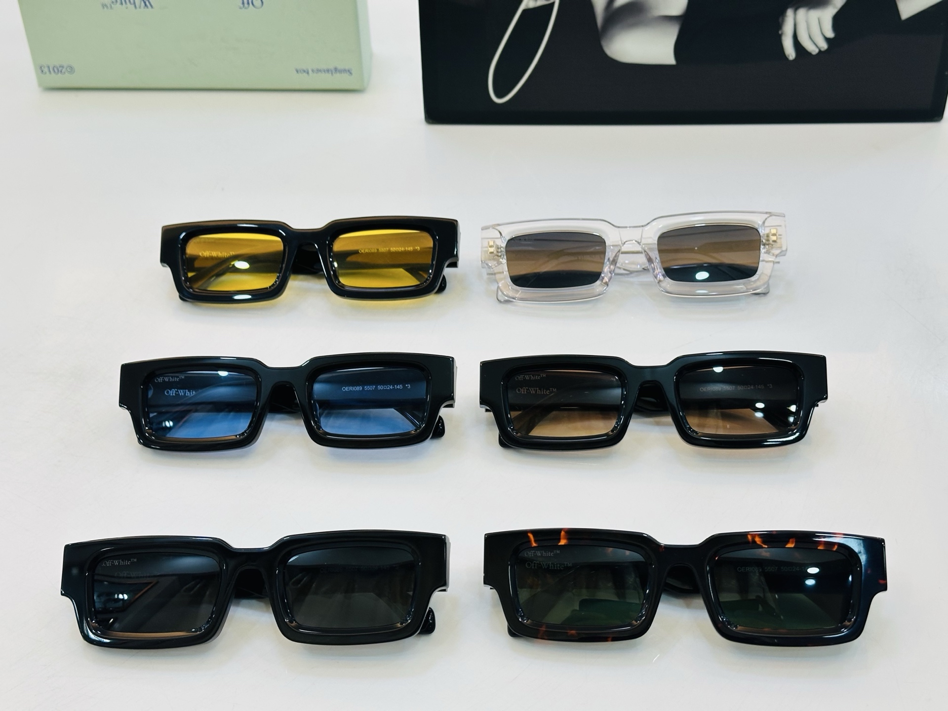 官网款 OFF WHITE MODEL:OERI089 SIZE: 50口24-145 时尚太阳镜 J潮
