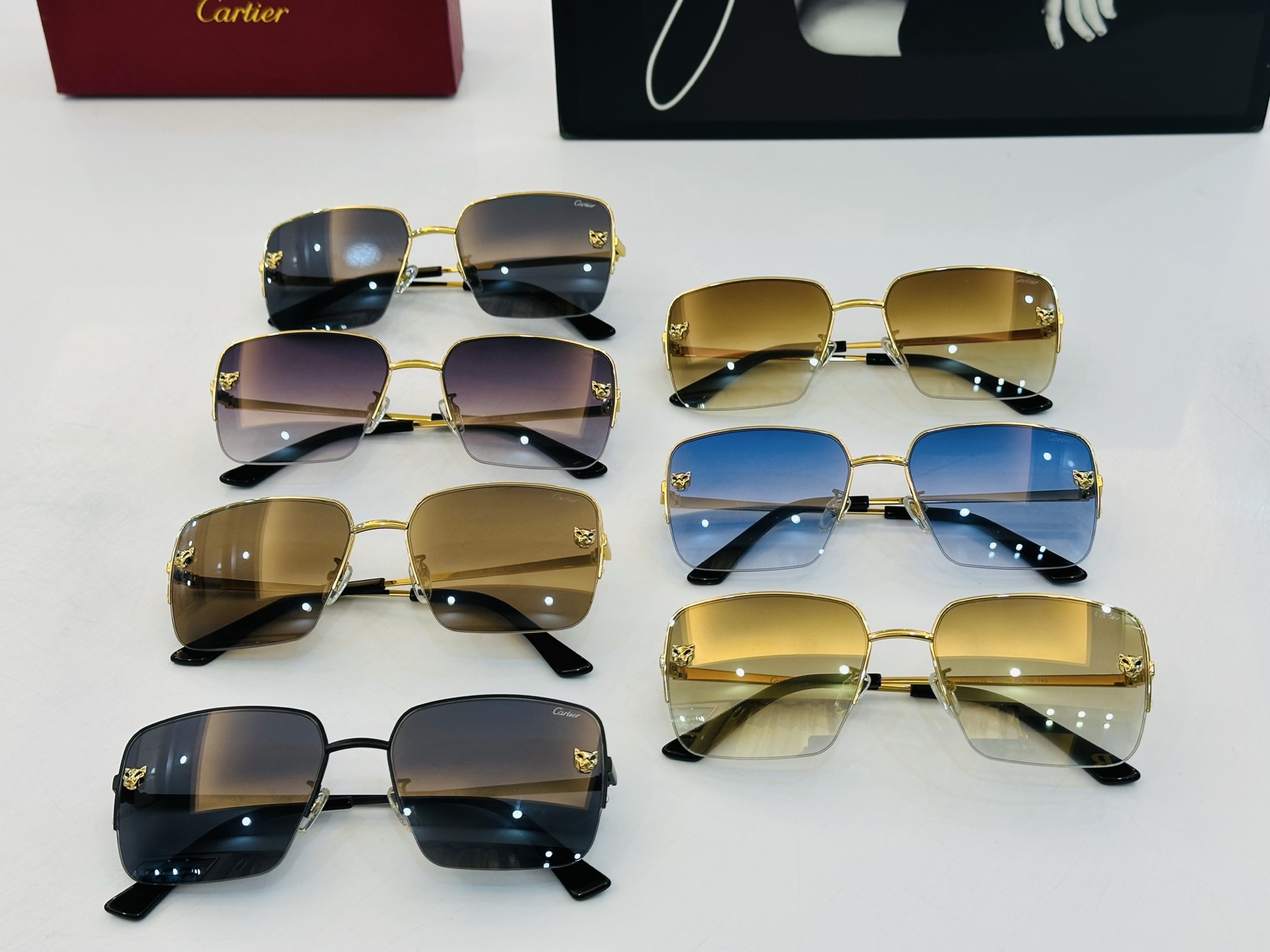 新款 Cartier 卡家 MODEL: CT0333 Size：59口18-145 高品质 品牌标志性