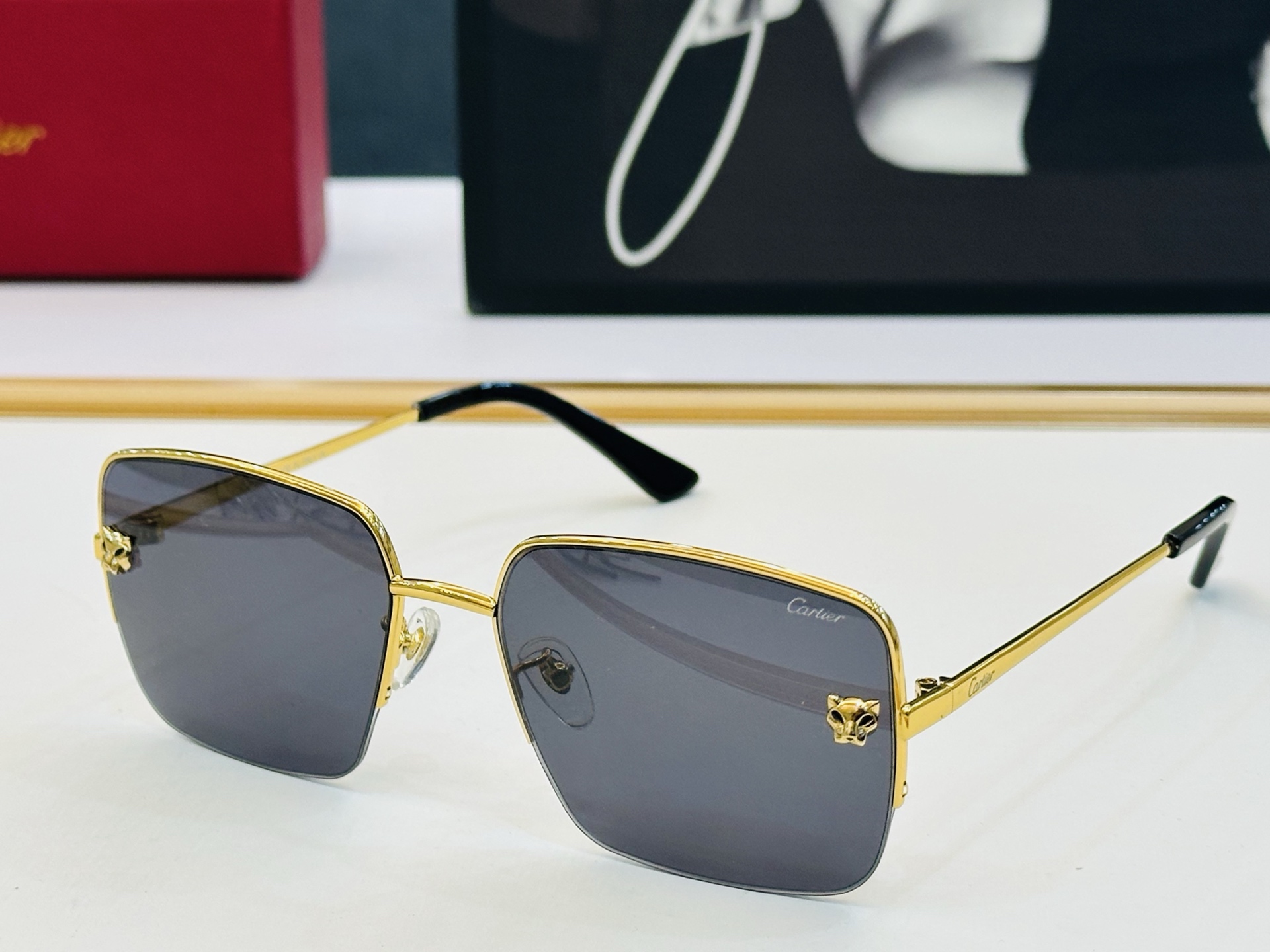 新款 Cartier 卡家 MODEL: CT0333 Size：59口18-145 高品质 品牌标志性