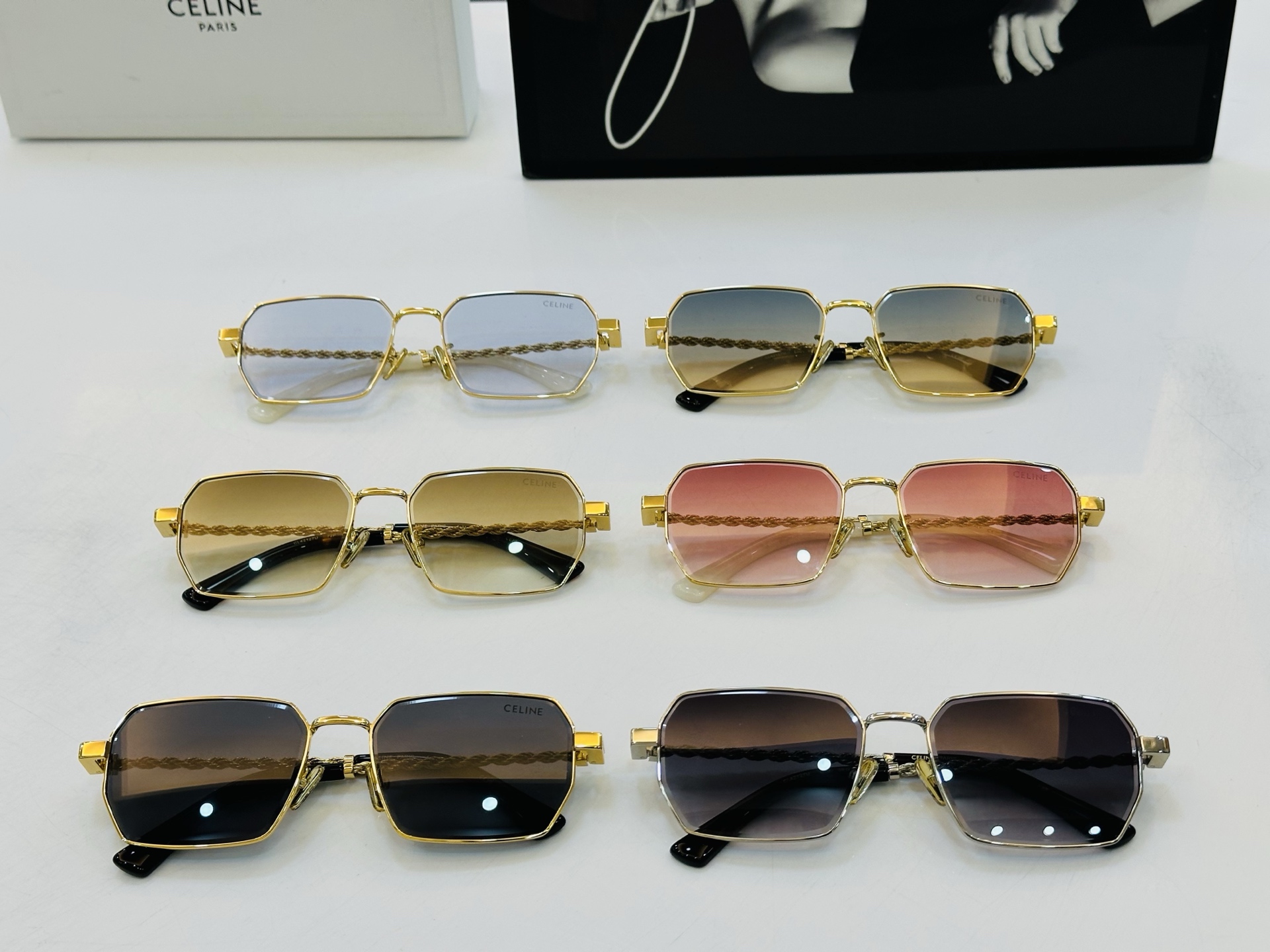 【CELINE】赛琳 CL42127U Size：59口18-145 一直热销的款式 欧美风 光泽度好 