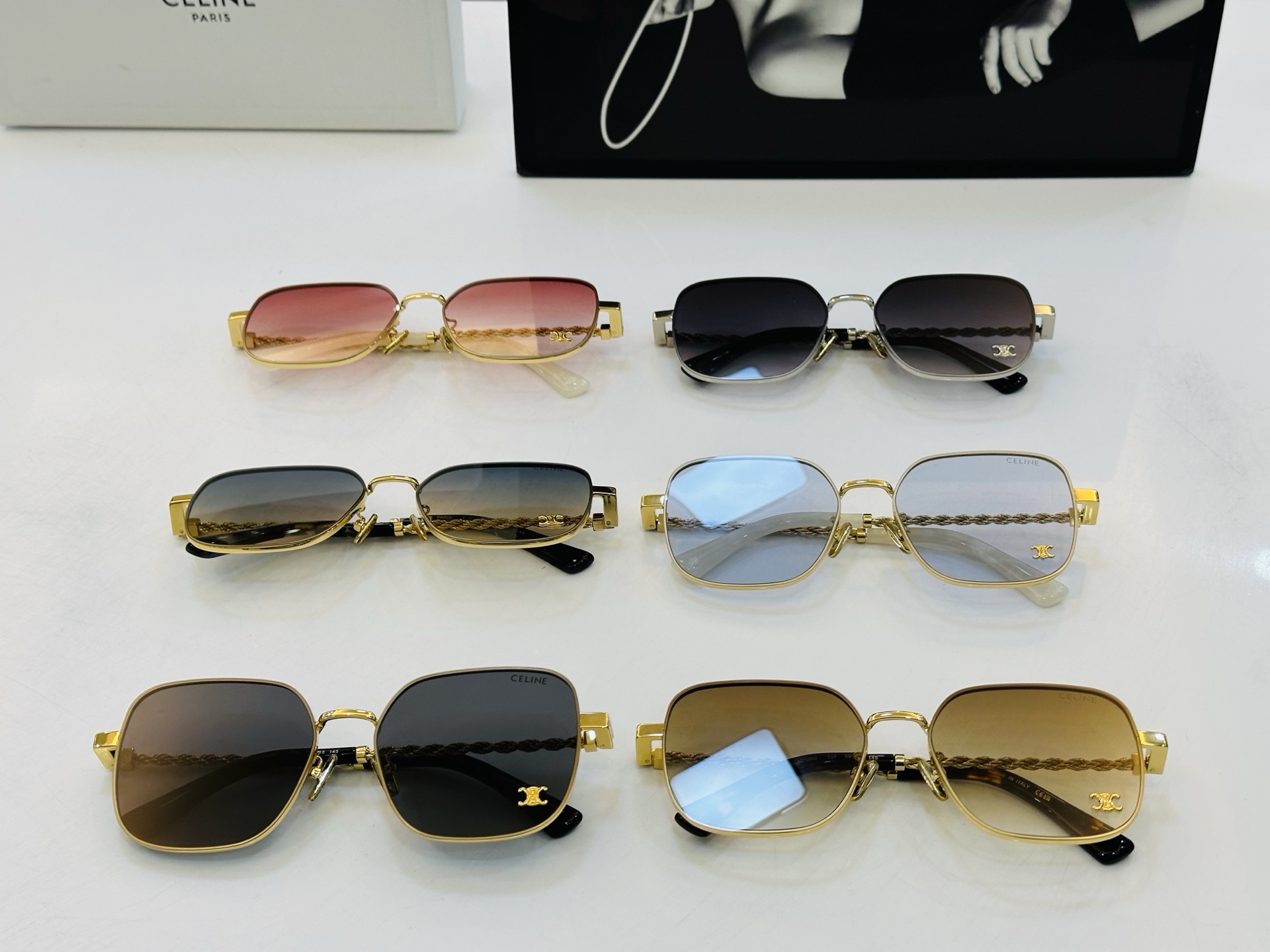 【CELINE】赛琳 CL42126U Size：59口18-145 一直热销的款式 欧美风 光泽度好 