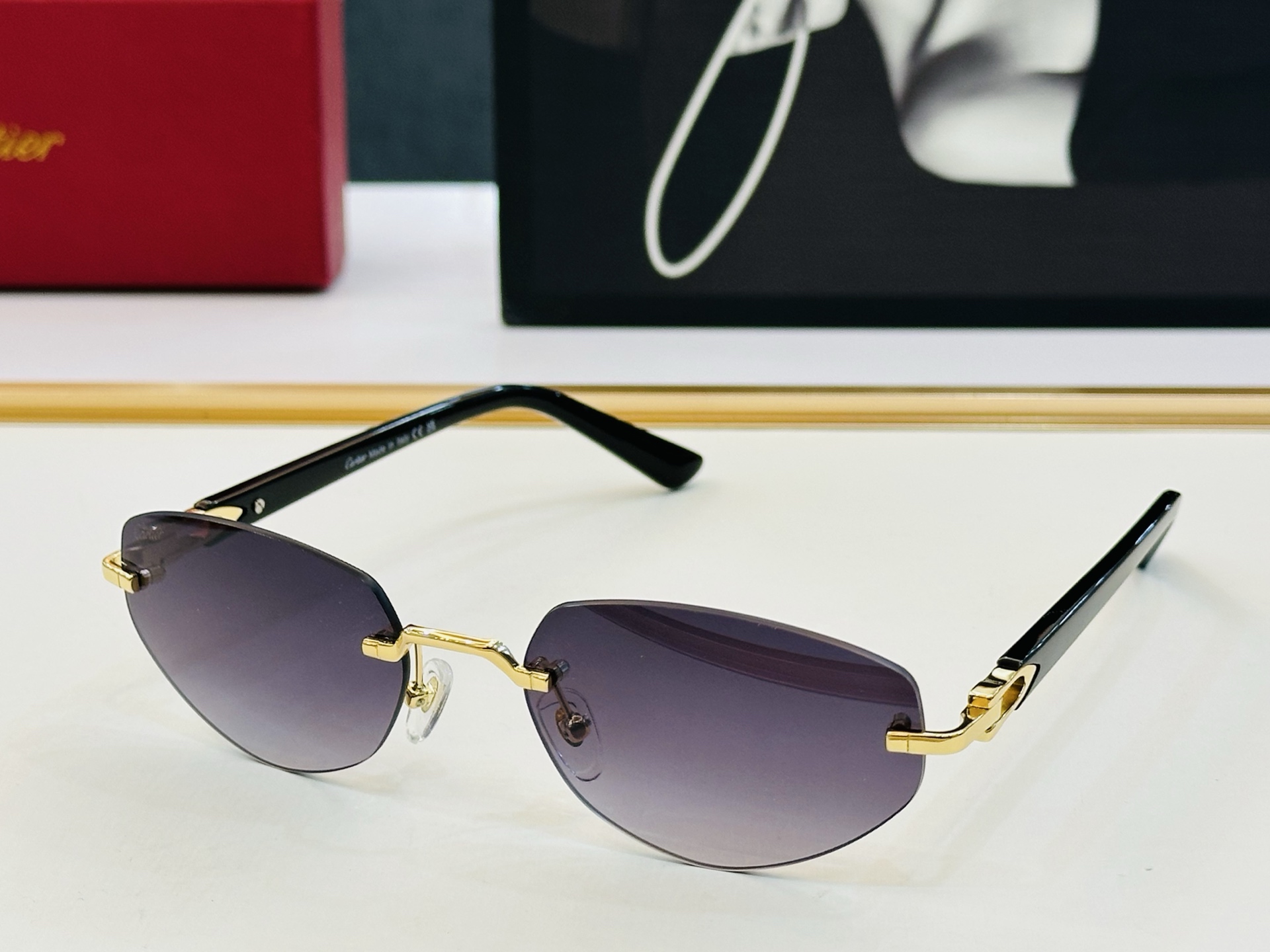 🆕 原版Cartie* 卡家 官网经典款 太阳镜 CT0580S Size：56口18-145 电镀工艺