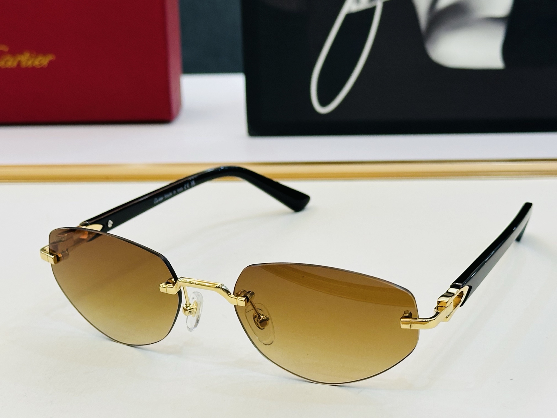 🆕 原版Cartie* 卡家 官网经典款 太阳镜 CT0580S Size：56口18-145 电镀工艺