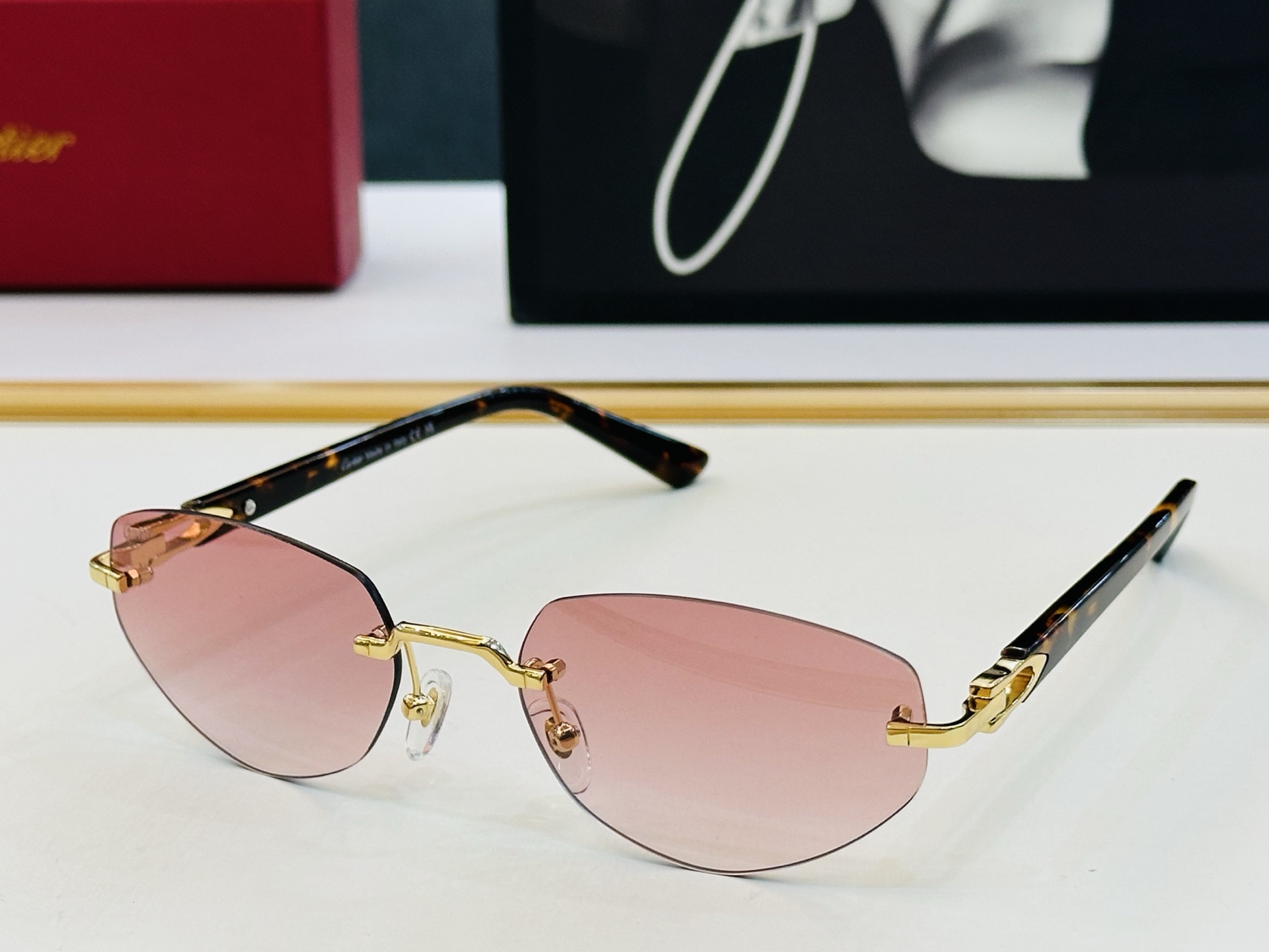 🆕 原版Cartie* 卡家 官网经典款 太阳镜 CT0580S Size：56口18-145 电镀工艺