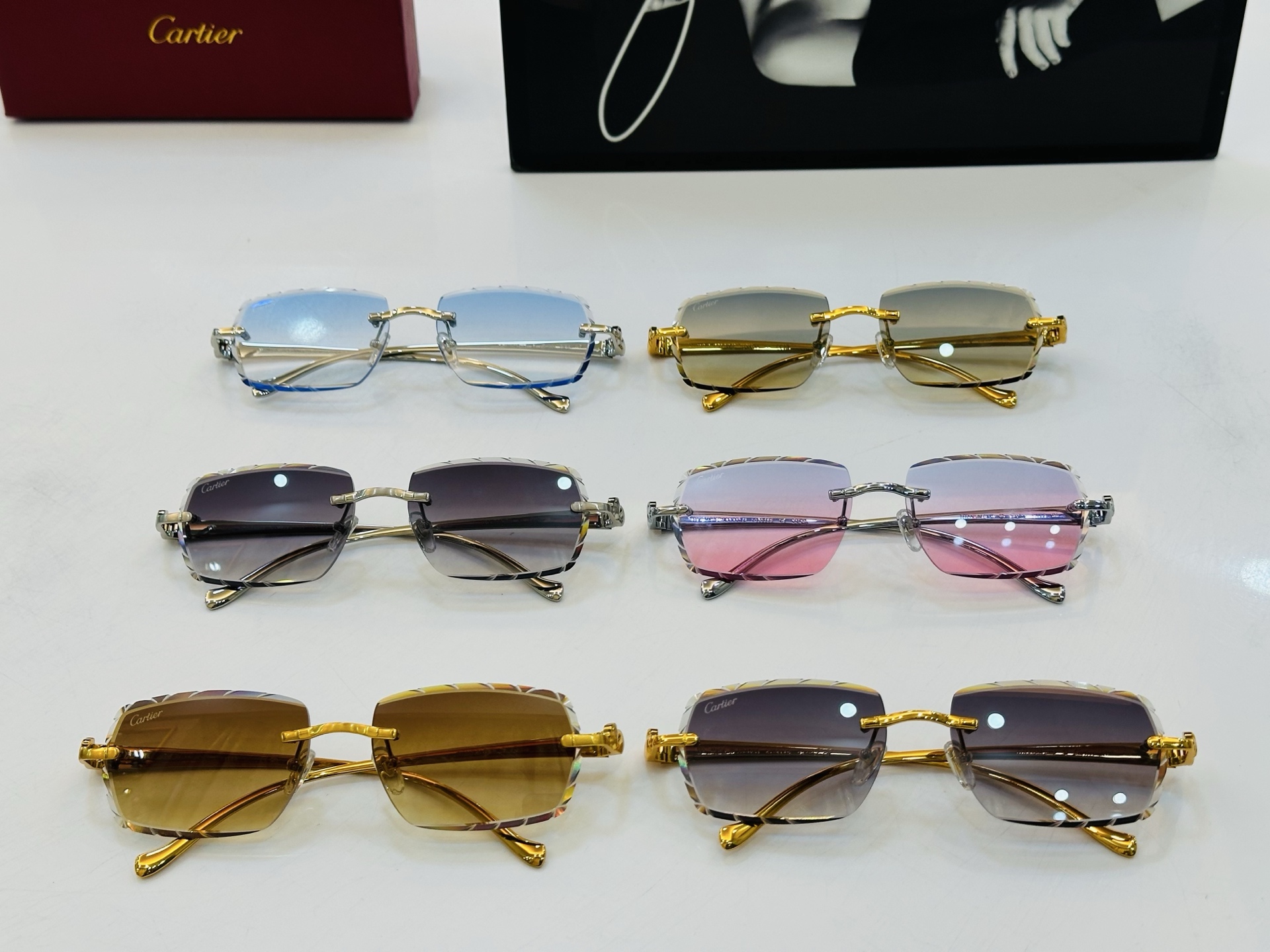 Cartie* 卡家 CT0913S 太阳镜 Size：57口17-135 工艺精湛气质十足！X男女同款