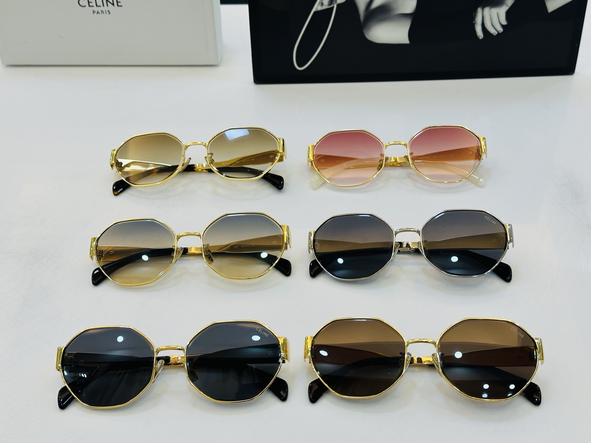 【CELINE】赛琳 CL42117U Size：58口18-145 一直热销的款式 欧美风 光泽度好 