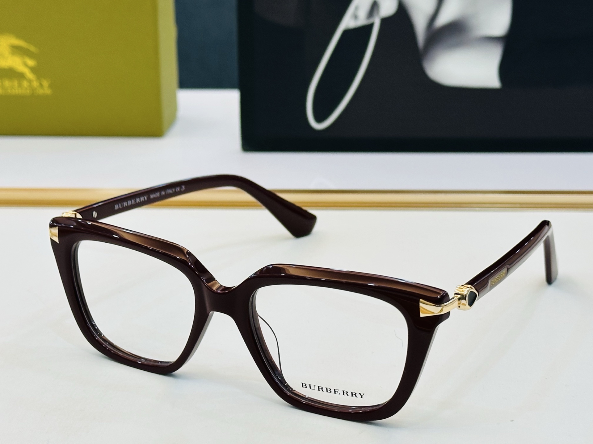 新款 BURBERR*🔻巴家 BE2437B 百搭镜架Size：53口19-145 🌲🌲🌲板材框 H多色