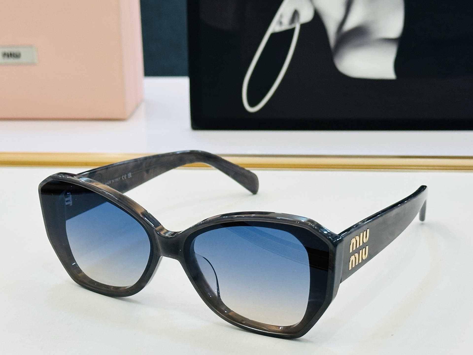 谬家 MU12KS Size：62口15-145 女士太阳眼镜 [玫瑰][玫瑰] 高档 L时尚墨镜潮人[