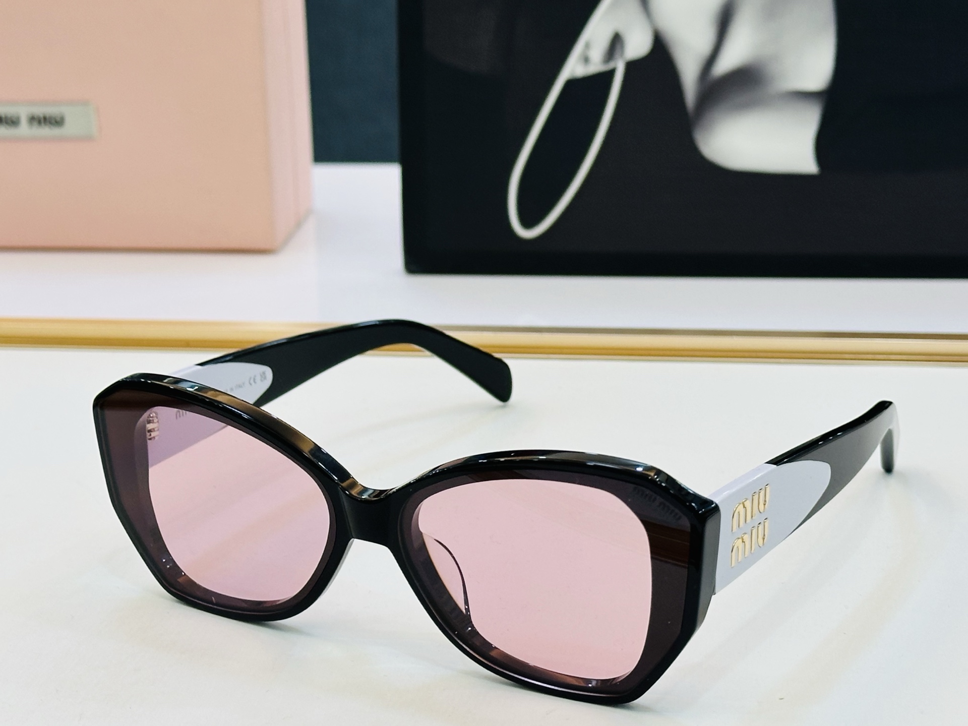 谬家 MU12KS Size：62口15-145 女士太阳眼镜 [玫瑰][玫瑰] 高档 L时尚墨镜潮人[