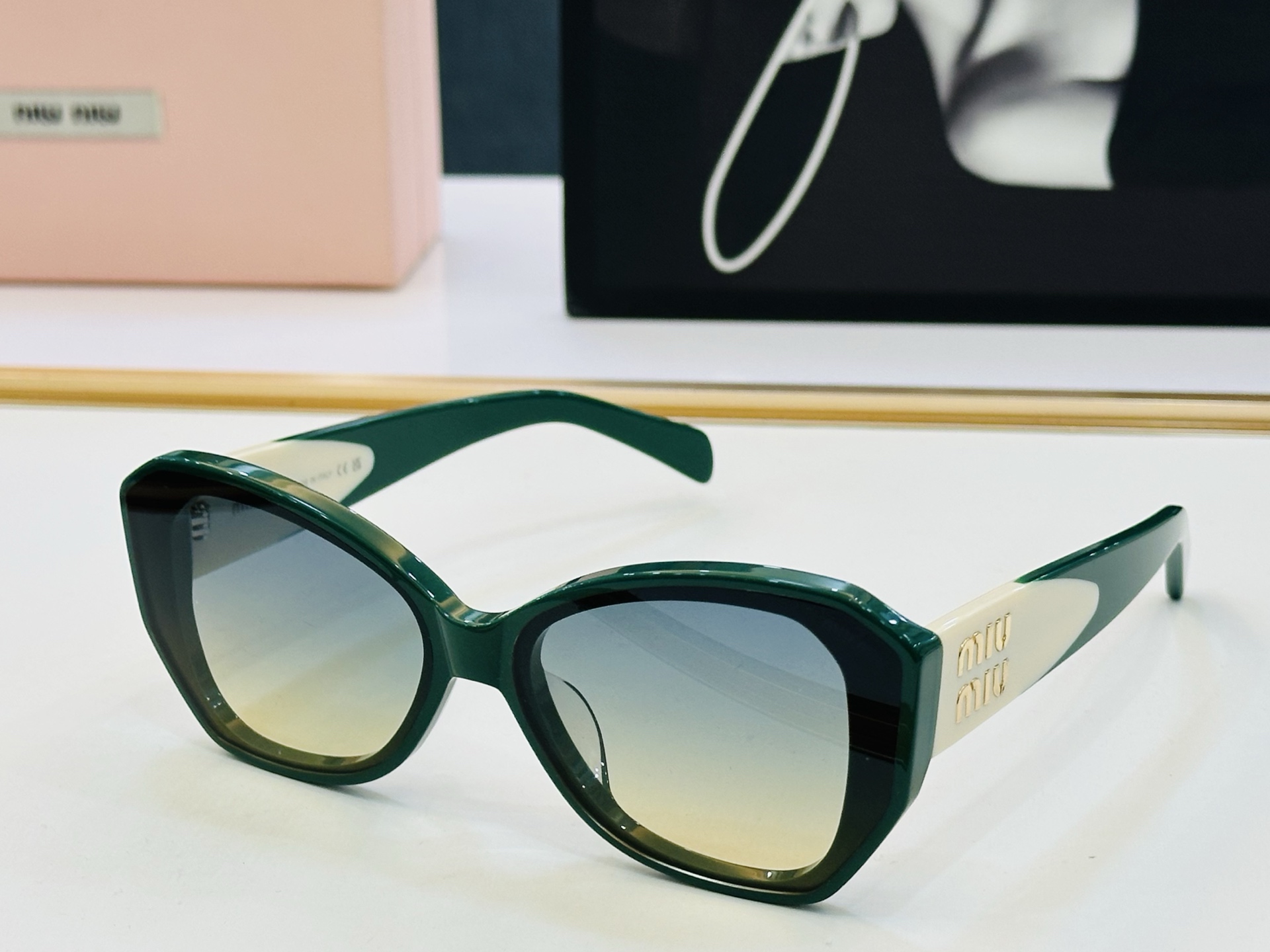 谬家 MU12KS Size：62口15-145 女士太阳眼镜 [玫瑰][玫瑰] 高档 L时尚墨镜潮人[