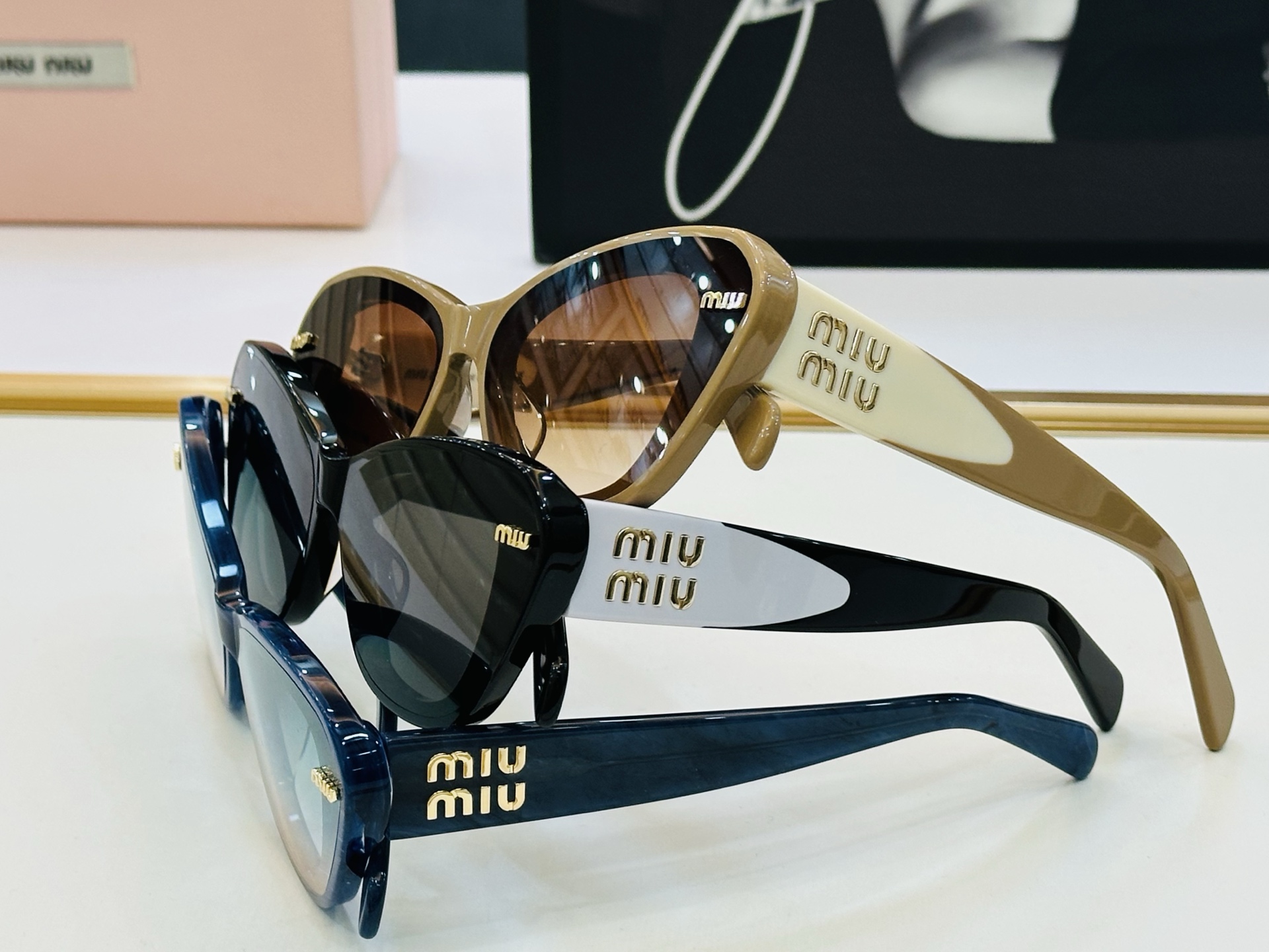 谬家 MU14KS Size：63口15-145 女士太阳眼镜 [玫瑰][玫瑰] 高档 L时尚墨镜潮人[