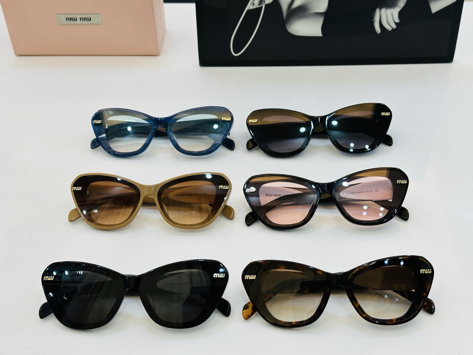 谬家 MU14KS Size：63口15-145 女士太阳眼镜 [玫瑰][玫瑰] 高档 L时尚墨镜潮人[