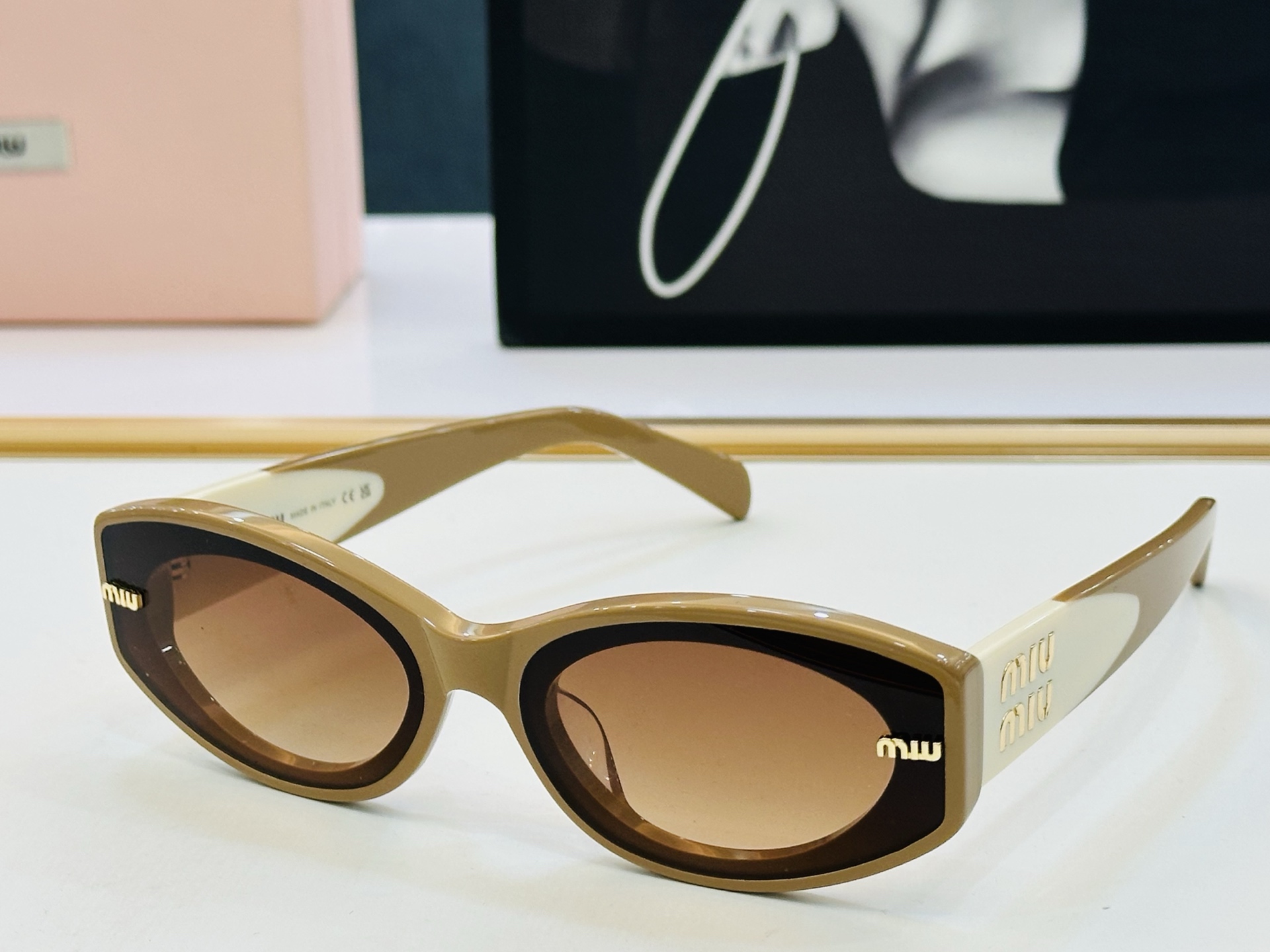 谬家 MU13KS Size：62口17-145 女士太阳眼镜 [玫瑰][玫瑰] 高档 L时尚墨镜潮人[