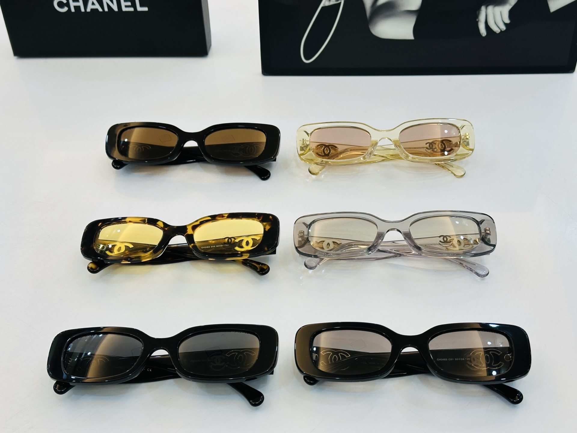 CHANE*香家 CH3483 SIZE：50口24-140 潮流爆款 太阳镜 😍😍高品质 佩戴舒适 F