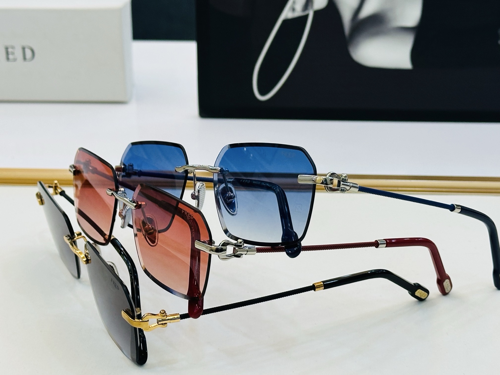 🔺FRED🔻法兰 FG50162U Size：57口17-140 醒目品牌logo🔝🔝XL上脸超美 太阳