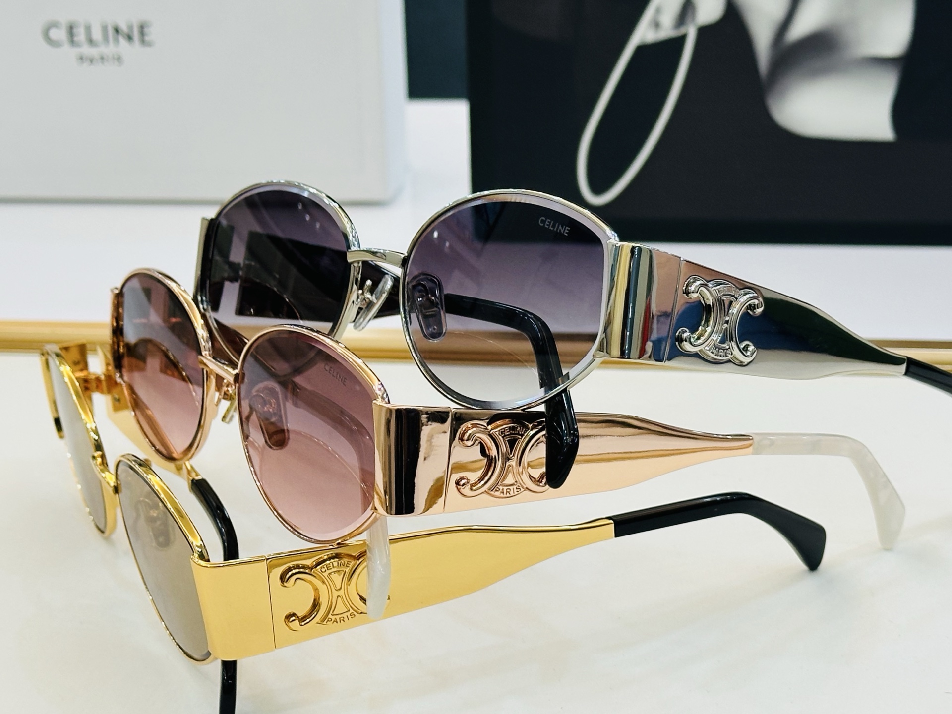 【CELINE】赛琳 CL1860LU Size：58口17-145 一直热销的款式 欧美风 光泽度好 