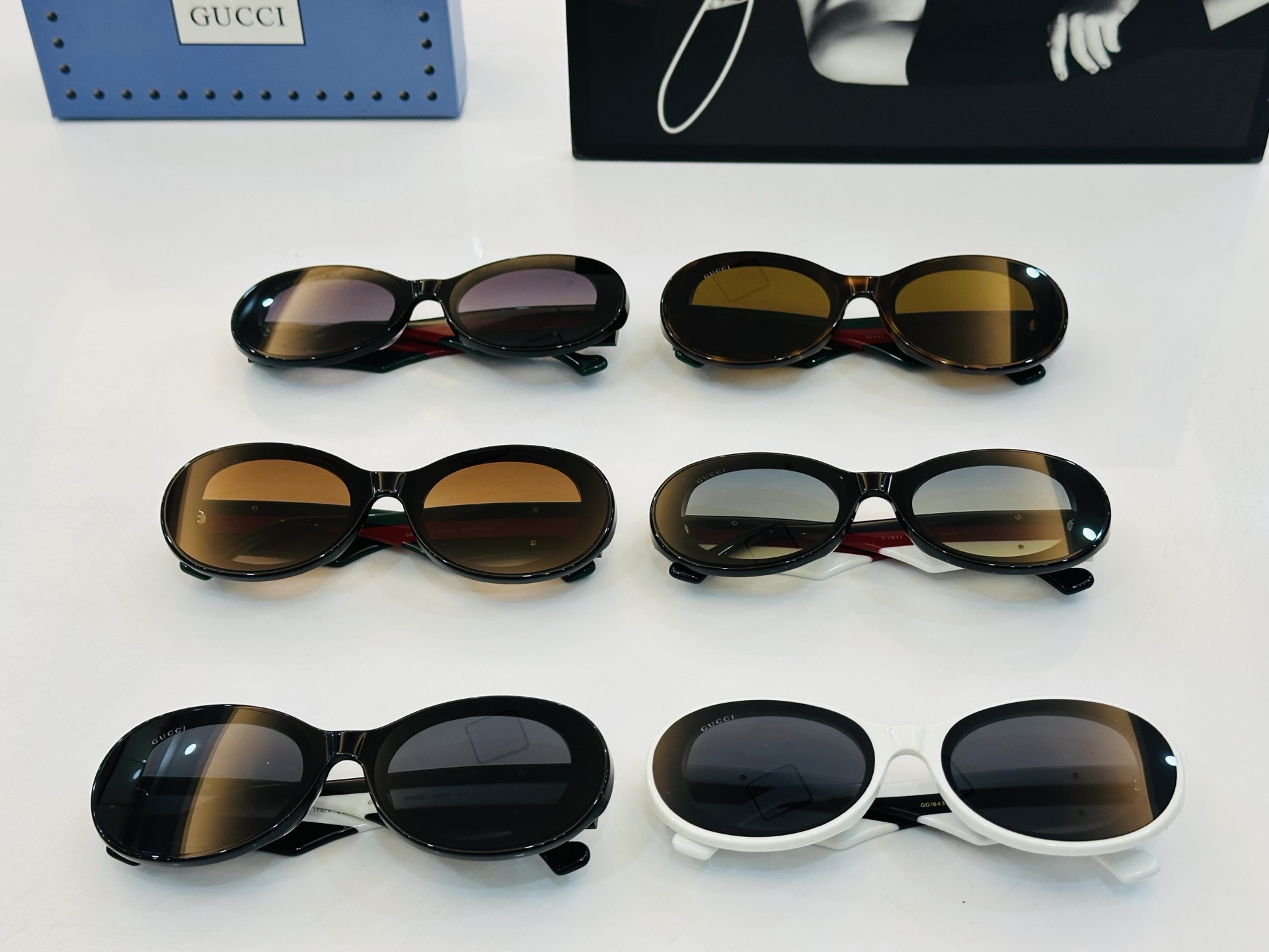 GUCC* 古家 GG1643 🐝🐝系列 Size：66口17-145 🍁🍁XL超绝品质 太阳镜 。