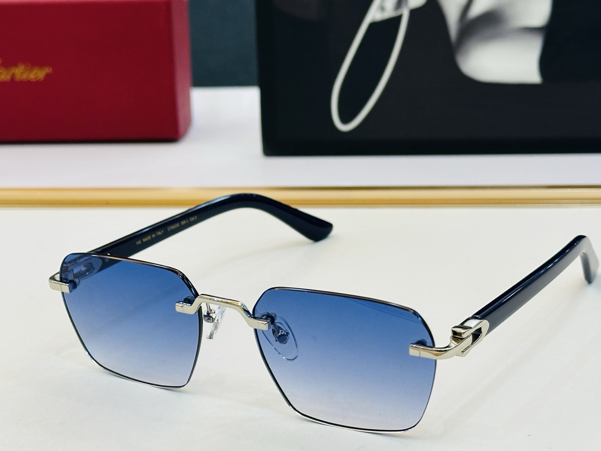 🆕 原版Cartie* 卡家 官网经典款 太阳镜 CT0623O Size：54口18-145 电镀工艺