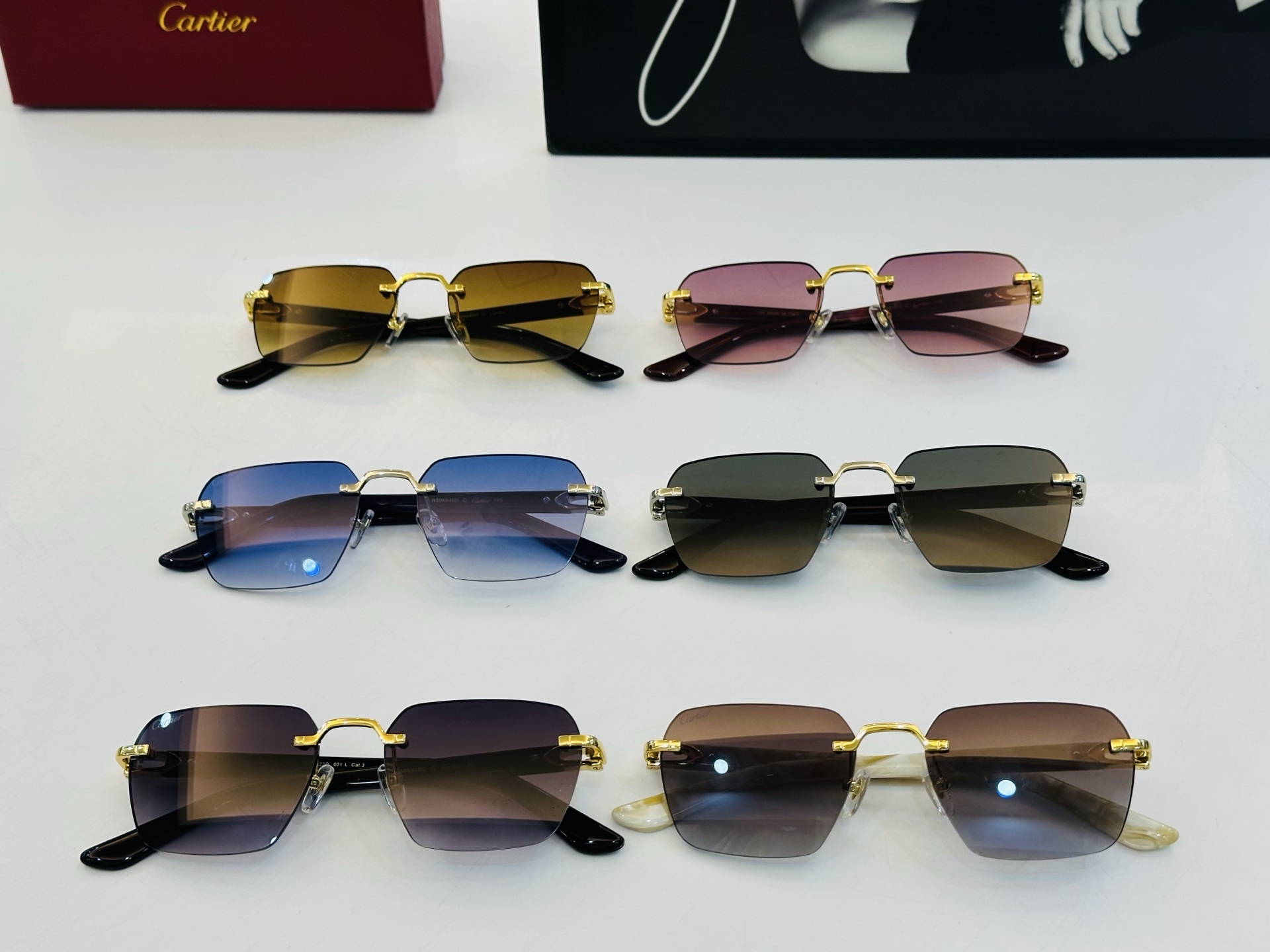 🆕 原版Cartie* 卡家 官网经典款 太阳镜 CT0623O Size：54口18-145 电镀工艺