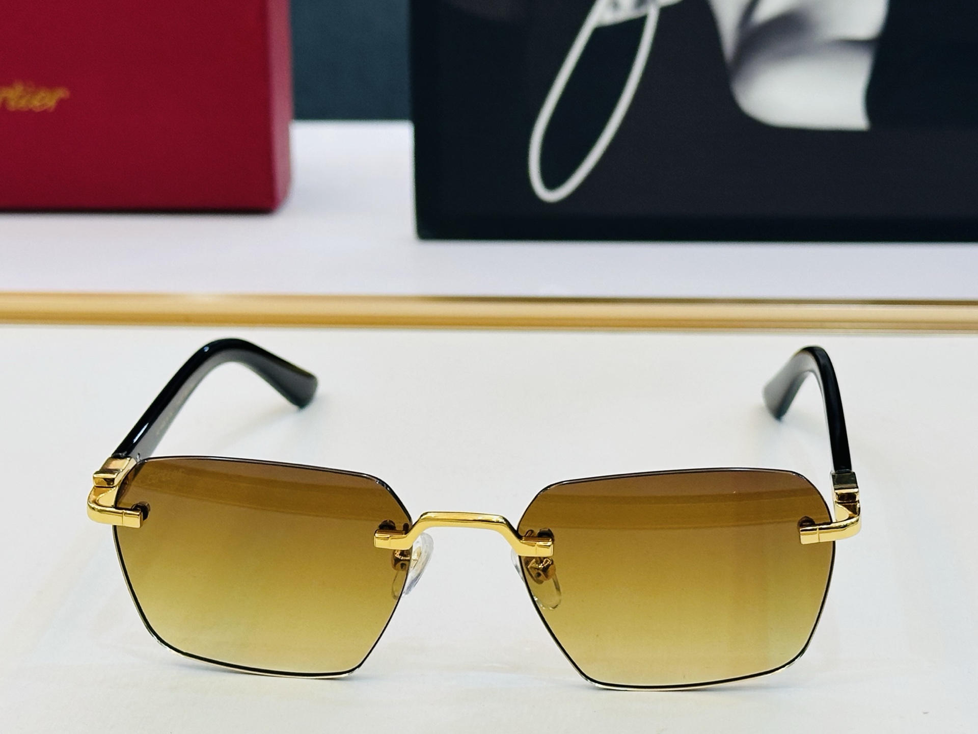 🆕 原版Cartie* 卡家 官网经典款 太阳镜 CT0623O Size：54口18-145 电镀工艺