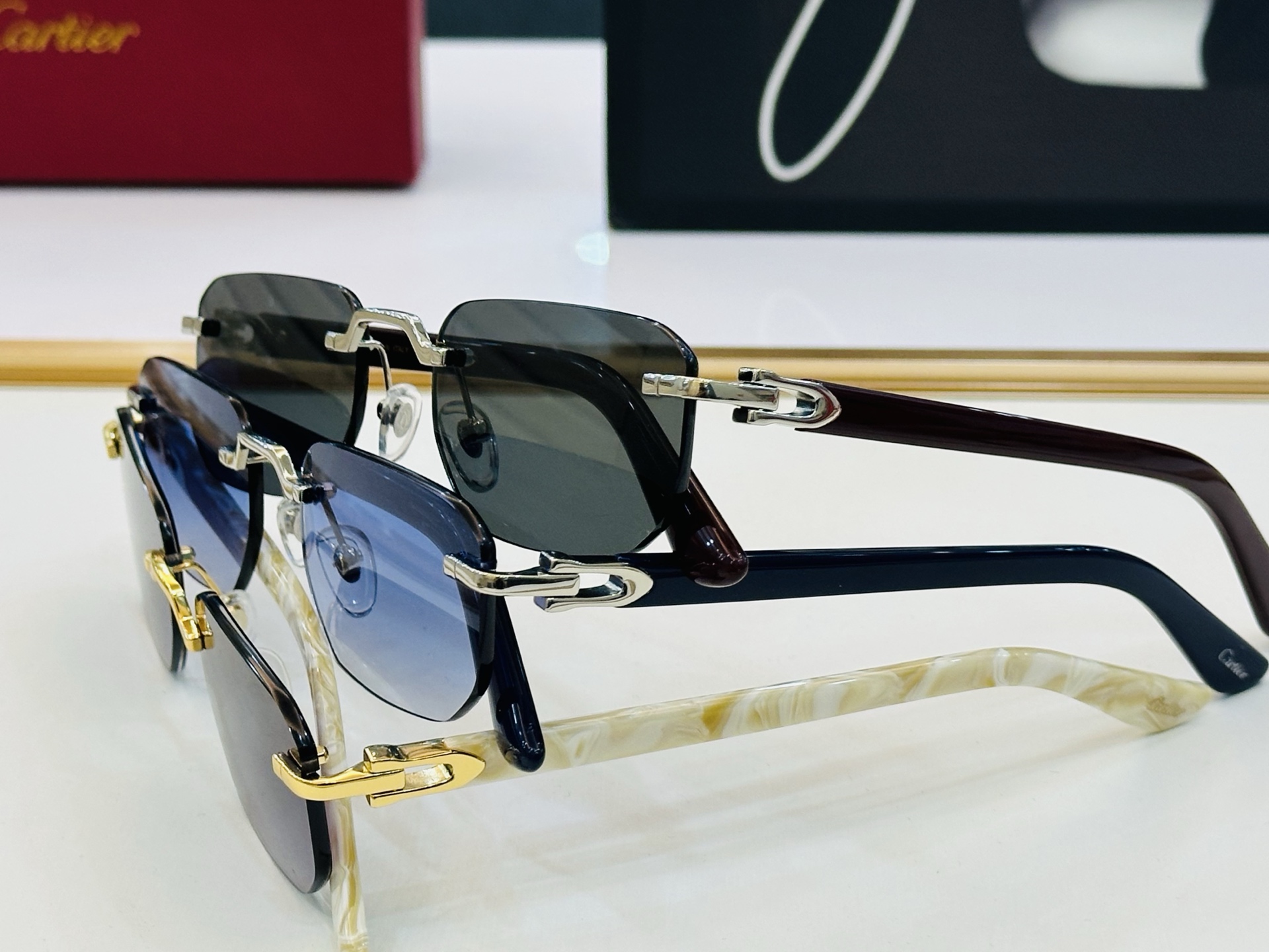 🆕 原版Cartie* 卡家 官网经典款 太阳镜 CT0622S Size：53口19-145 电镀工艺