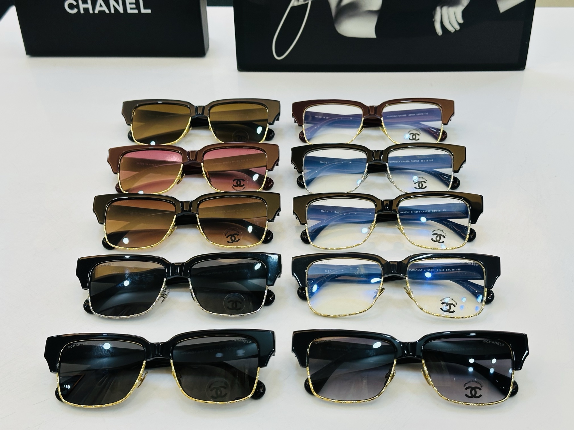 【CHANE*/香家】MODEL:CH5558 Size：53口18-145 独特设计 一适合各种脸型💋