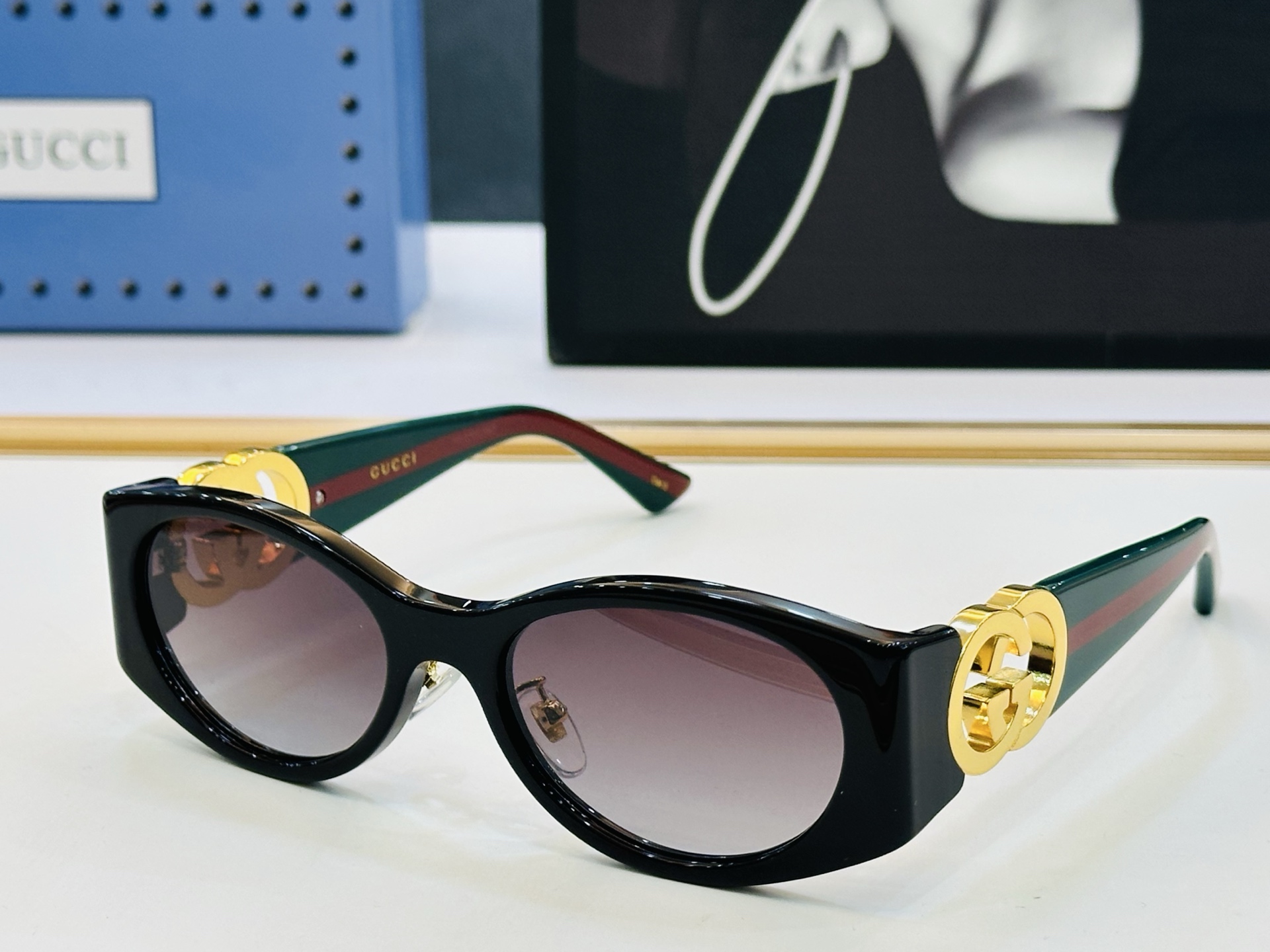 GUCC* 古家 GG2123S 🐝🐝系列 Size：55口19-140 🍁🍁 C超绝品质太阳镜 🔥