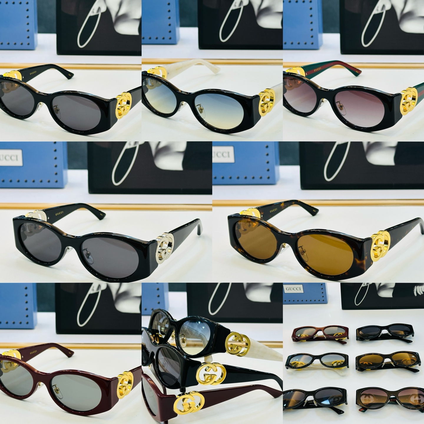 GUCC* 古家 GG2123S 🐝🐝系列 Size：55口19-140 🍁🍁 C超绝品质太阳镜 🔥