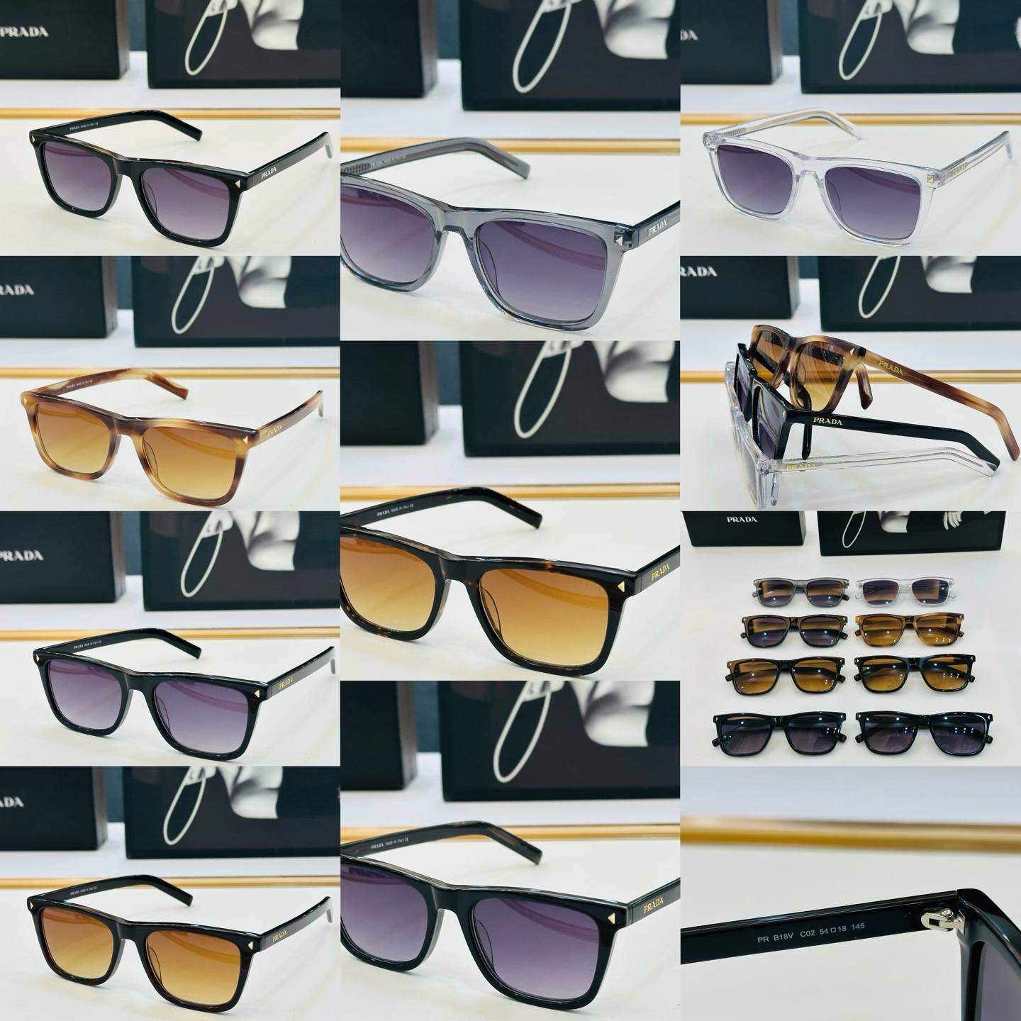 🔺PRAD*🔻普家 PR B18V Size：54口18-145 眼镜系列堪称精湛制作 彰显独特个 L最