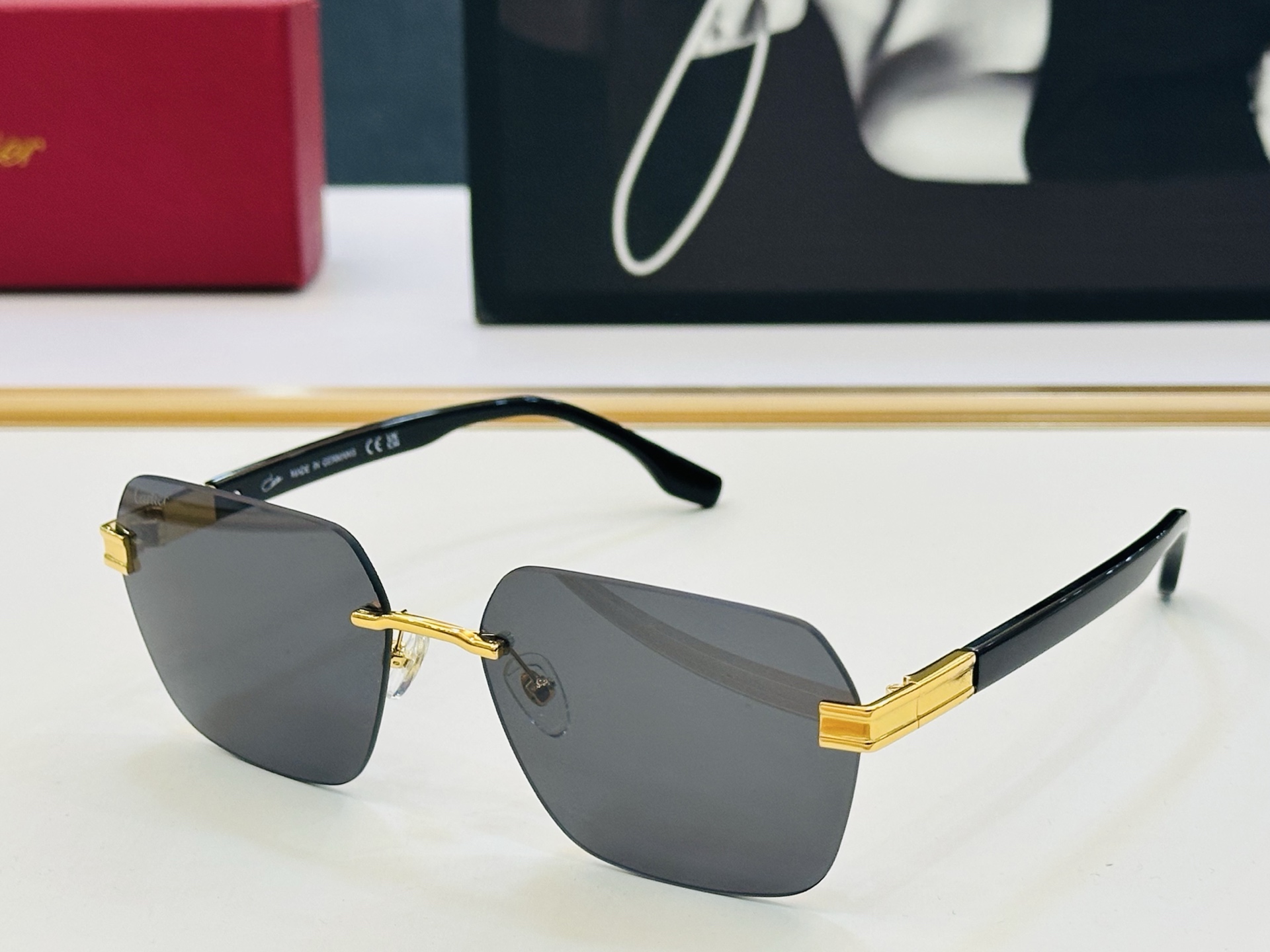 新款 Cartier 卡家 MODEL: CT0621S Size：54口18-145 高品质 品牌标志